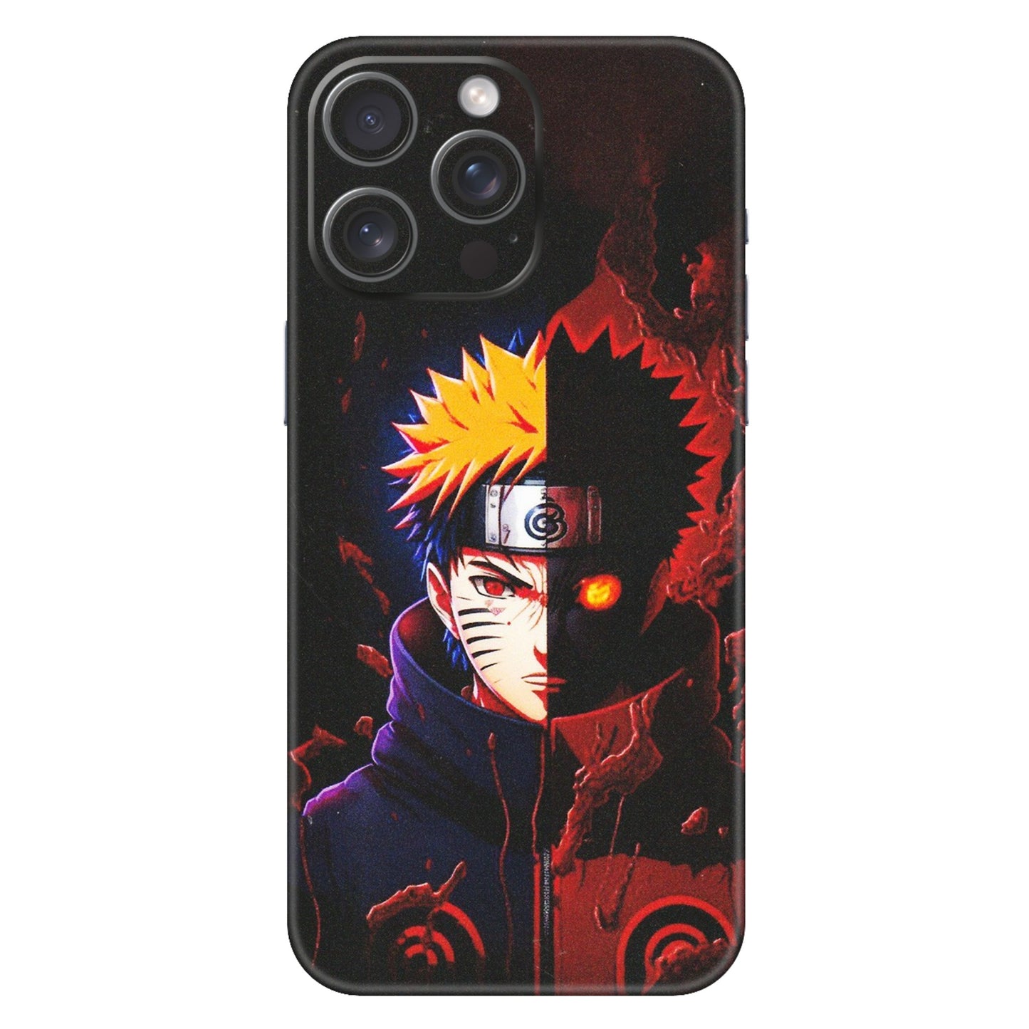 Apple iPhone Skins (All Models) - Naruto X Evil - Matte Finish (M-70) iPhone 15 Pro Max