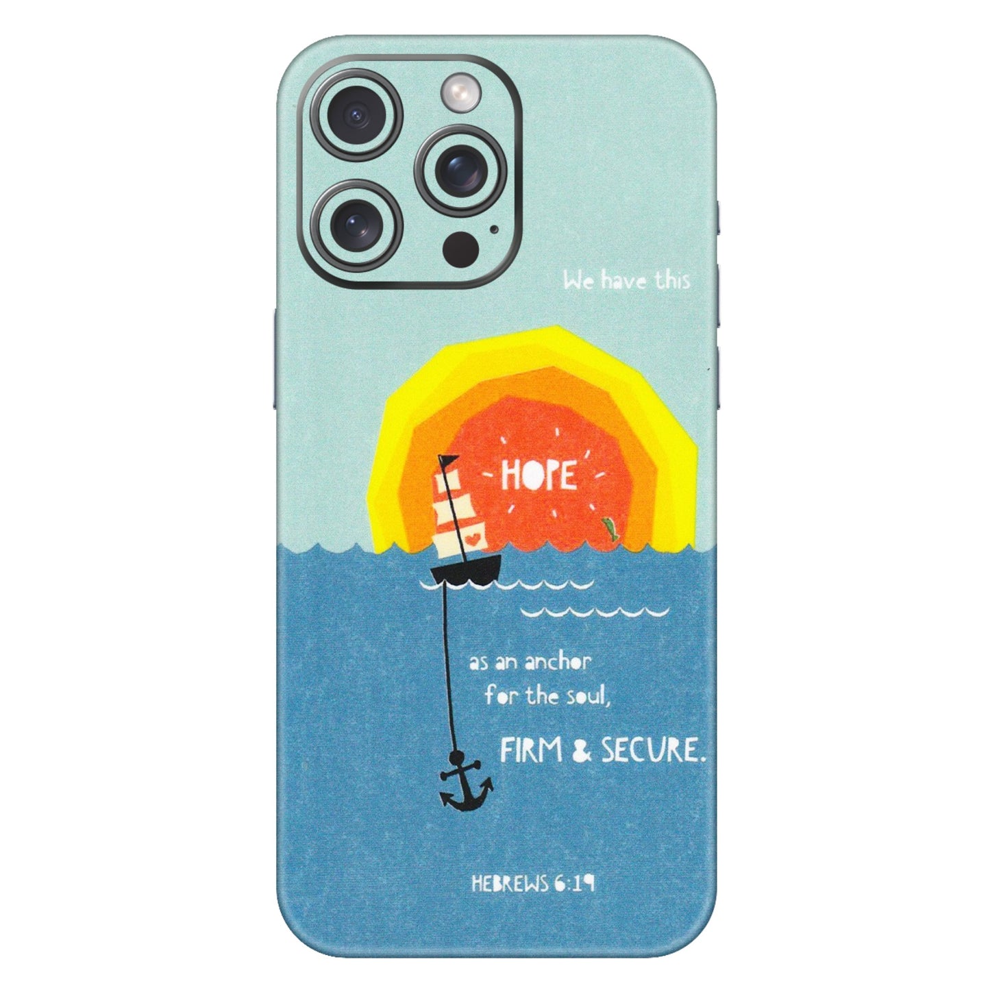Apple iPhone Skins (All Models) - A Beautiful Sunset of Hope - Matte Finish (M-75) iPhone 15 Pro Max