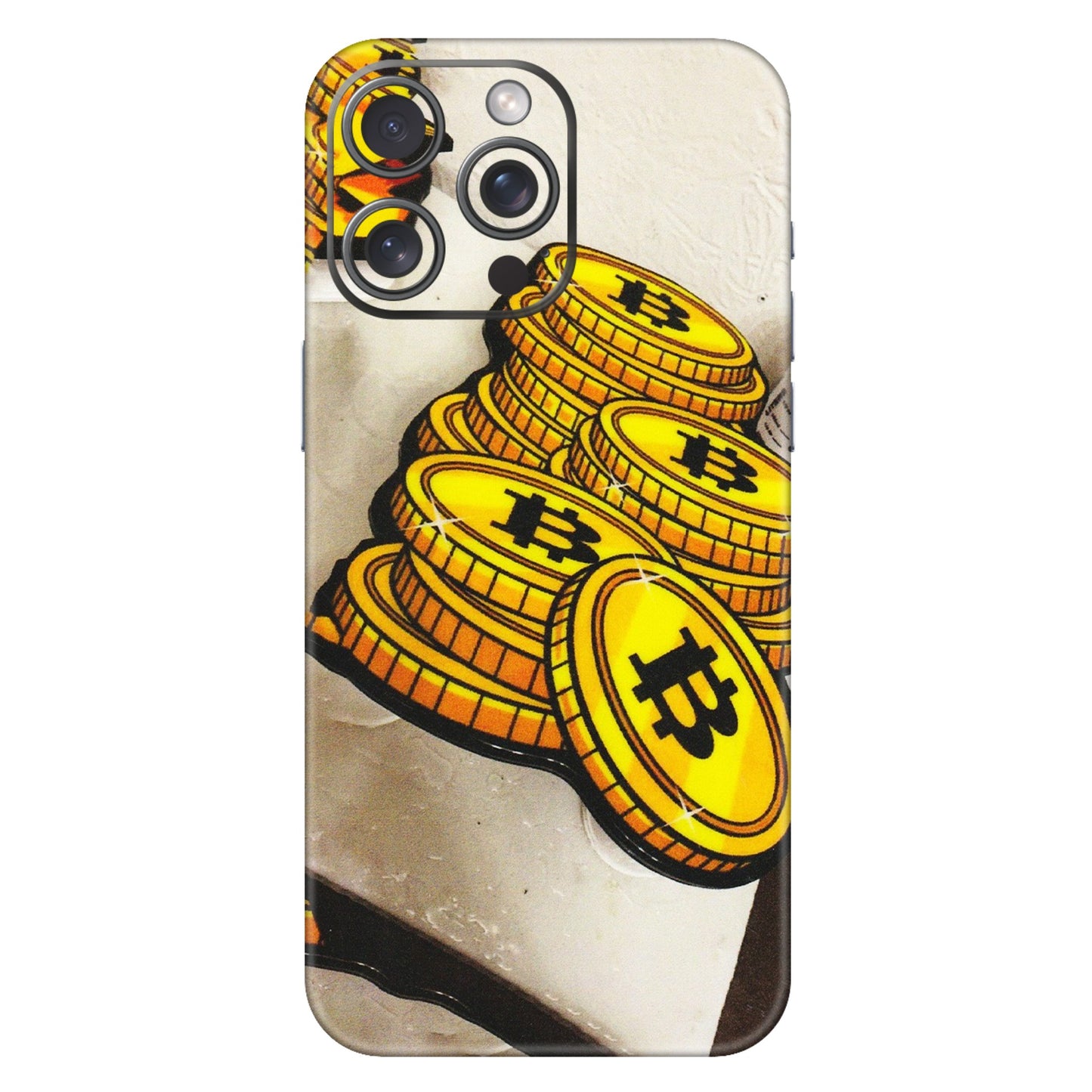 Apple iPhone Skins (All Models) - Billionaire Bitcoin Collection - Matte Finish (M-92) iPhone 15 Pro Max