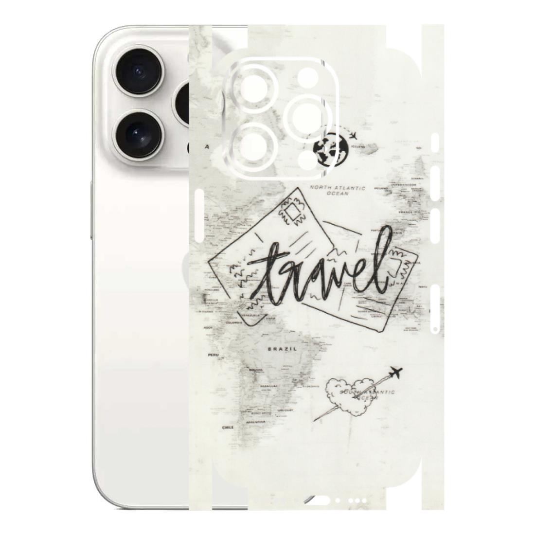 Apple iPhone Skins (All Models) - Travel Ticket - Transparent Finish (T-06) iPhone 15 Pro