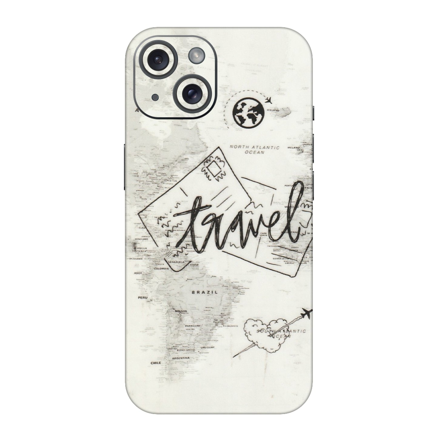 Apple iPhone Skins (All Models) - Travel Ticket - Transparent Finish (T-06) iPhone 15