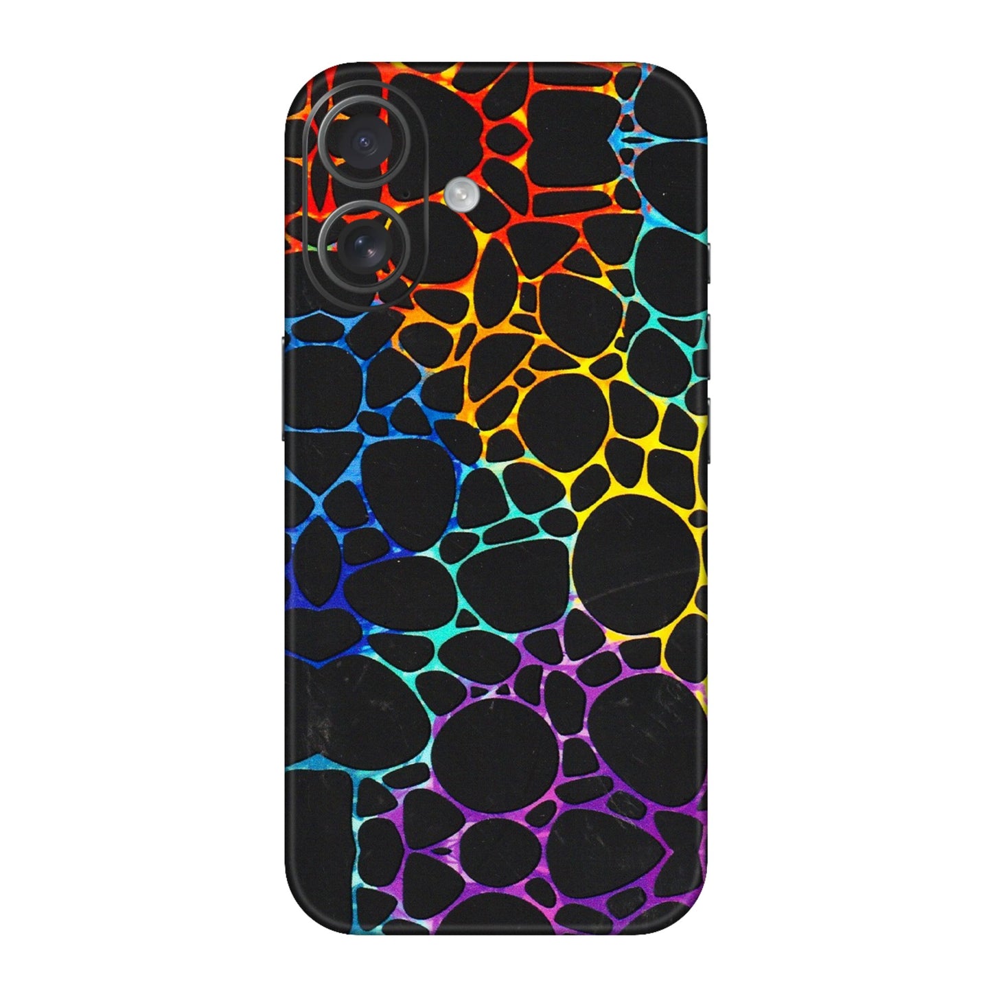 Apple iPhone Skins (All Models) - Abstract Art MultiColour - 3D Embossed Finish (L-133) iPhone 16