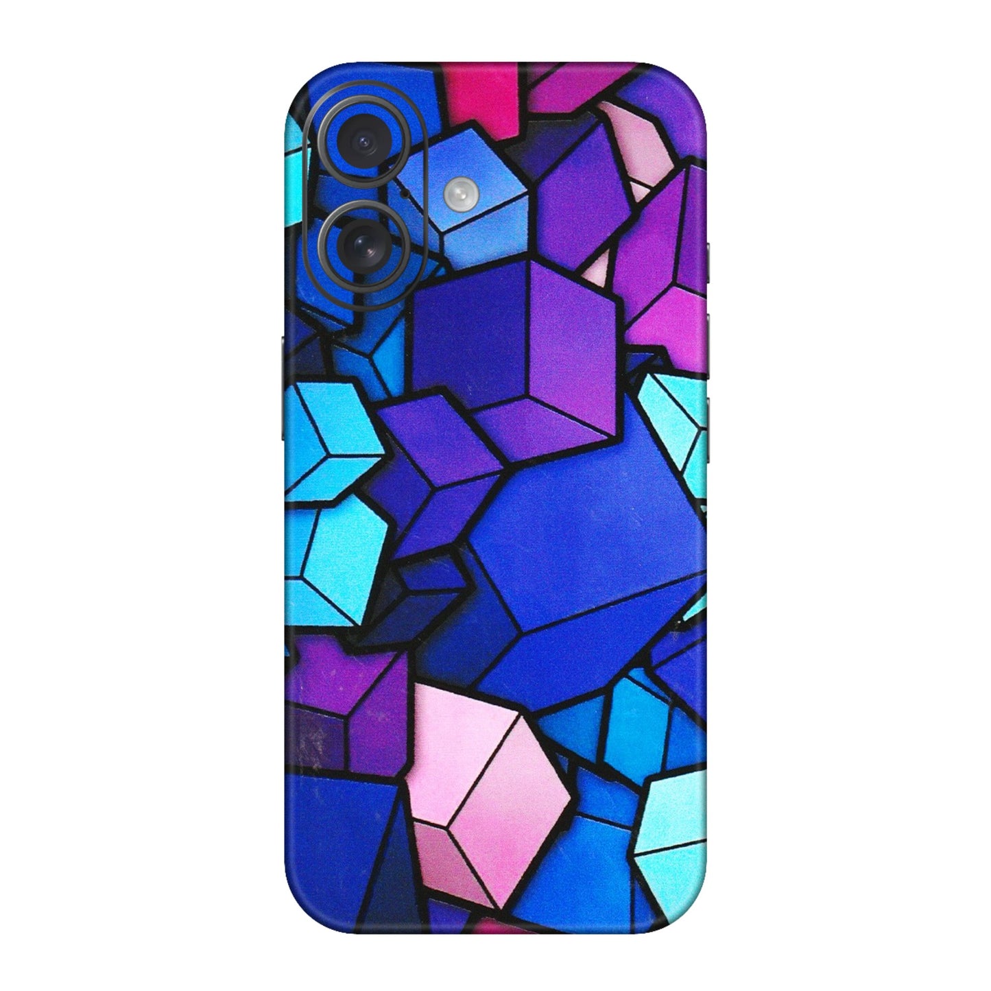 Apple iPhone Skins (All Models) - Cube Doodle - 3D Embossed Finish (L-141) iPhone 16