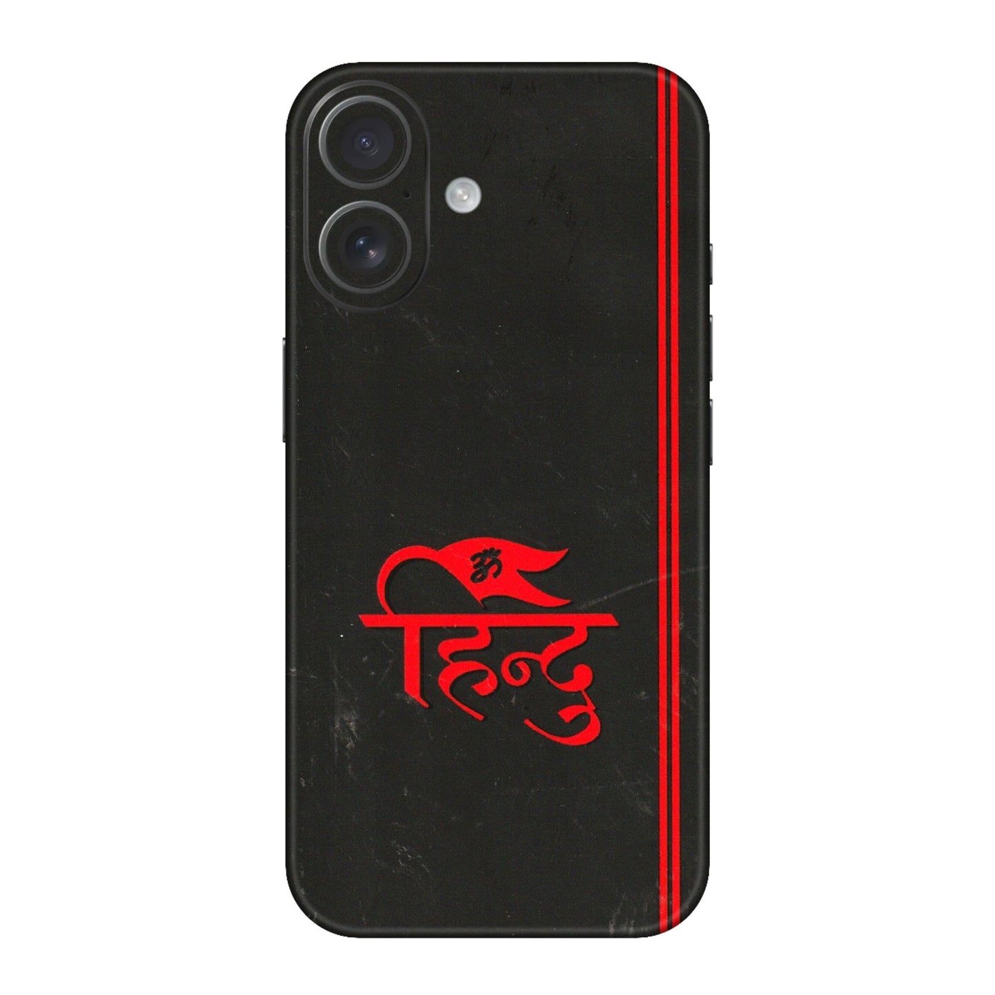 Apple iPhone Skins (All Models) - Hindu Black - 3D Embossed Finish (L-153) iPhone 16