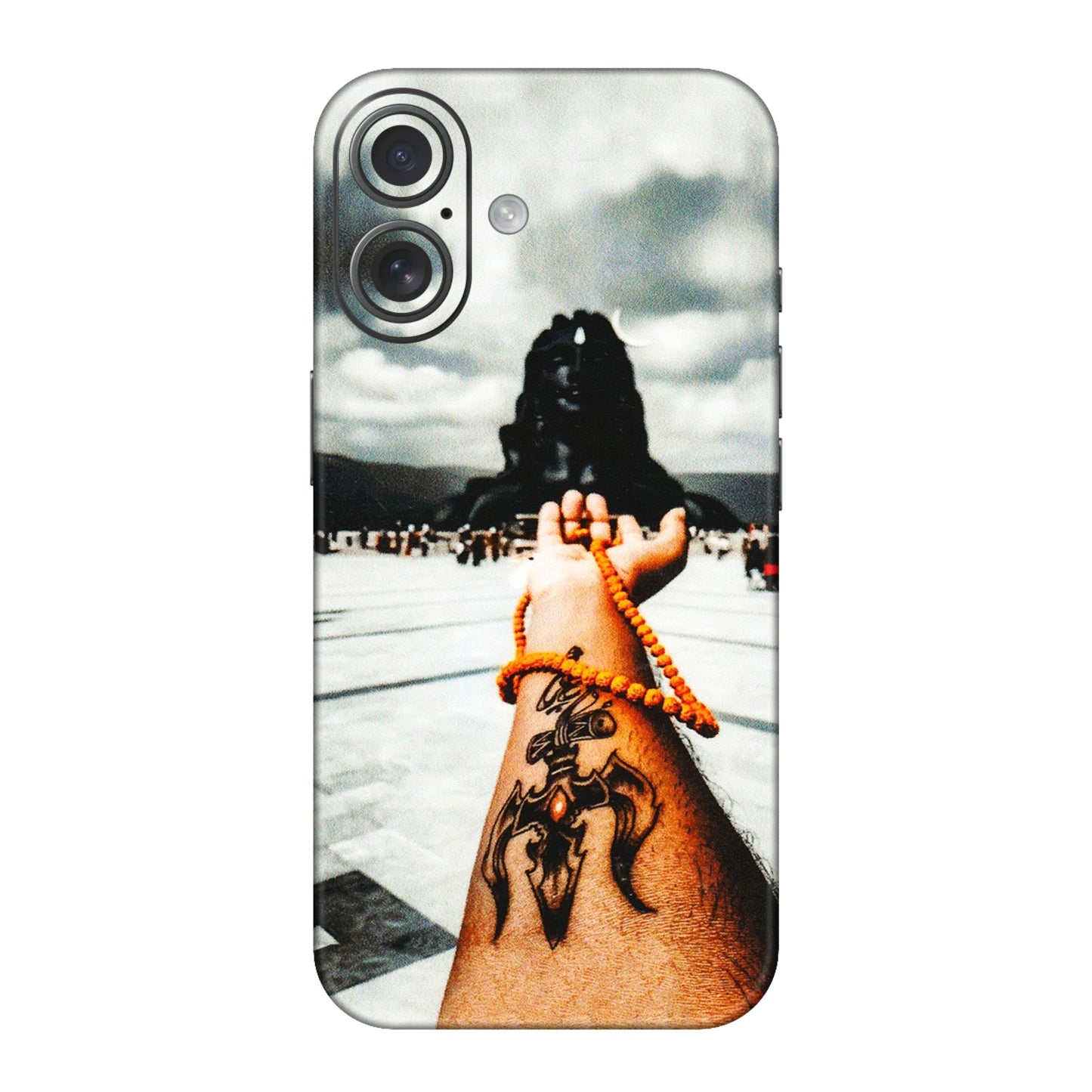 Apple iPhone Skins (All Models) - Jai Adiyogi Mahakaal - 3D Embossed Finish (L-164) iPhone 16