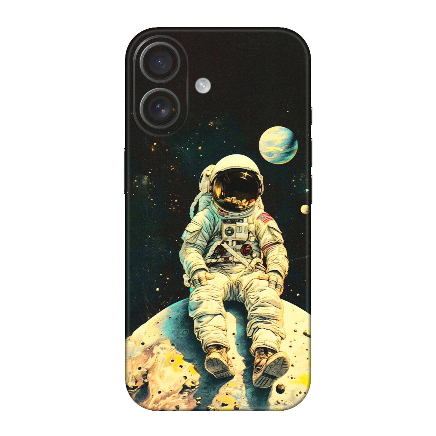 Apple iPhone Skins (All Models) - Astronaut in Space - 3D Embossed Finish (L-16) iPhone 16