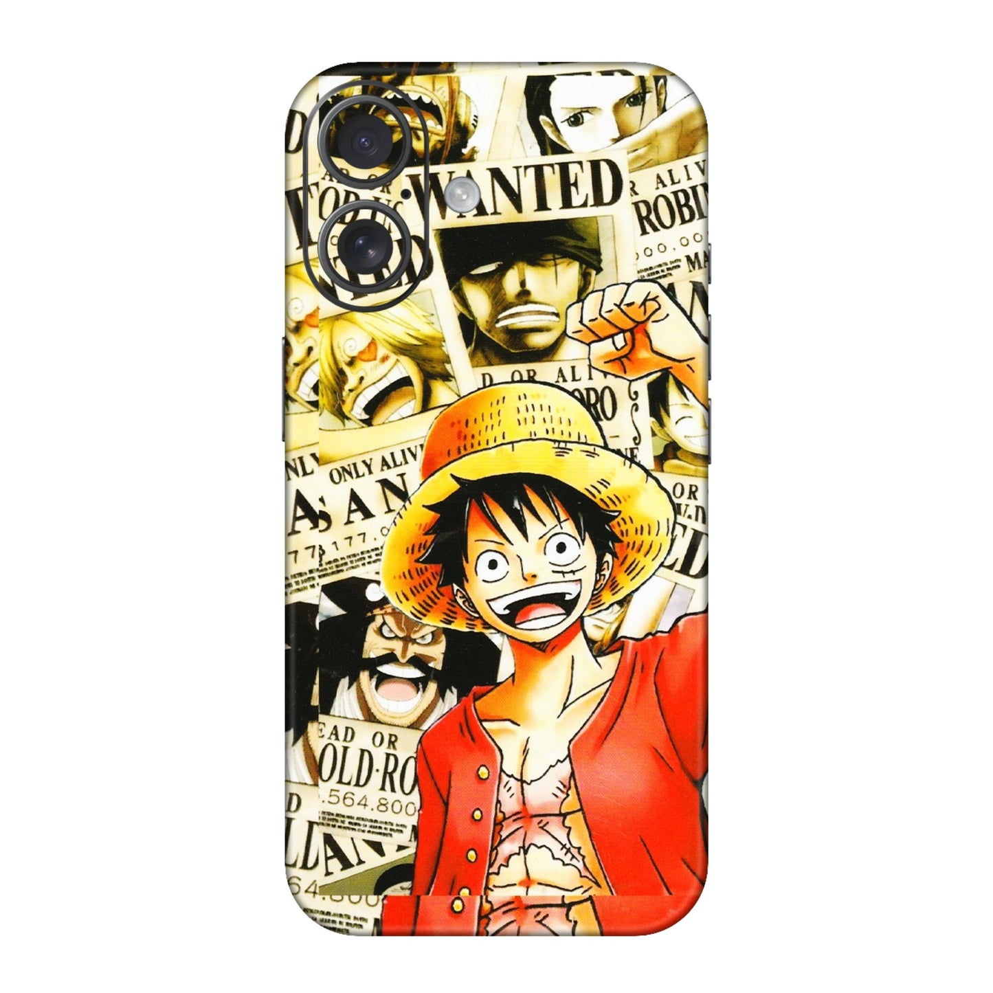 Apple iPhone Skins (All Models) - Luffy Anime - 3D Embossed Finish (L-177) iPhone 16