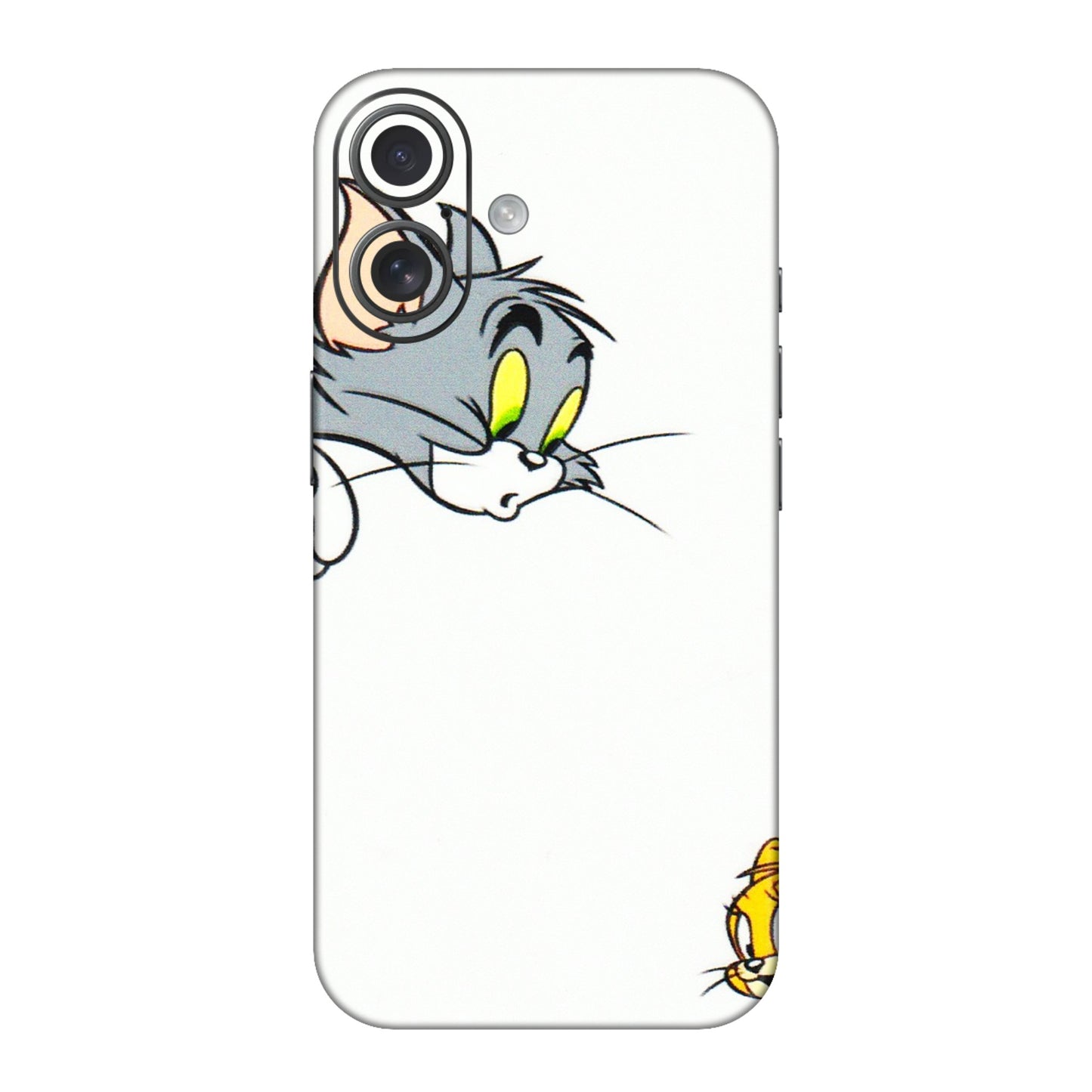 Apple iPhone Skins (All Models) - Cute Tom And Jerry - 3D Embossed Finish (L-220) iPhone 16