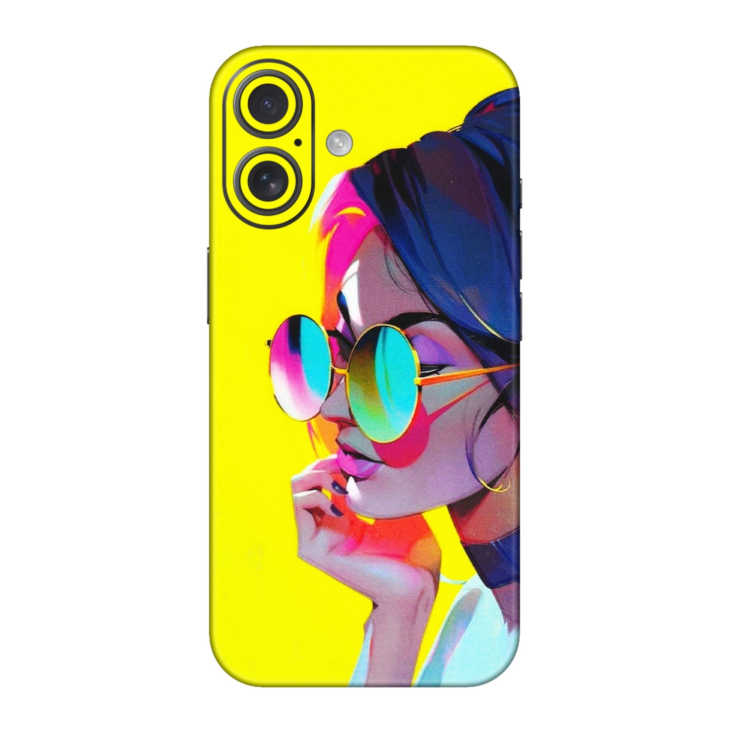 Apple iPhone Skins (All Models) - Bold Stylish Girl - 3D Embossed Finish (L-222) iPhone 16