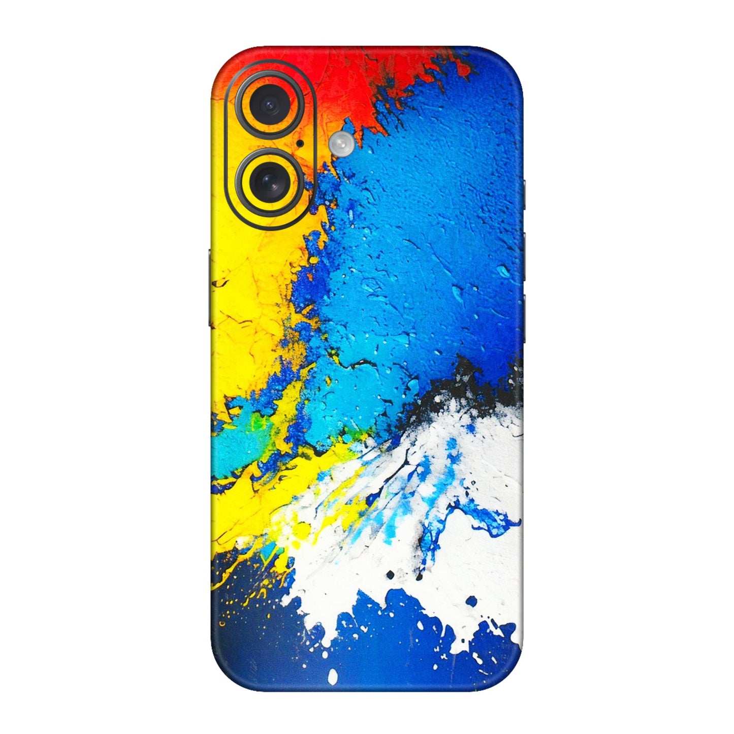 Apple iPhone Skins (All Models) - Acrylic Paint Spill - 3D Embossed Finish (L-229) iPhone 16