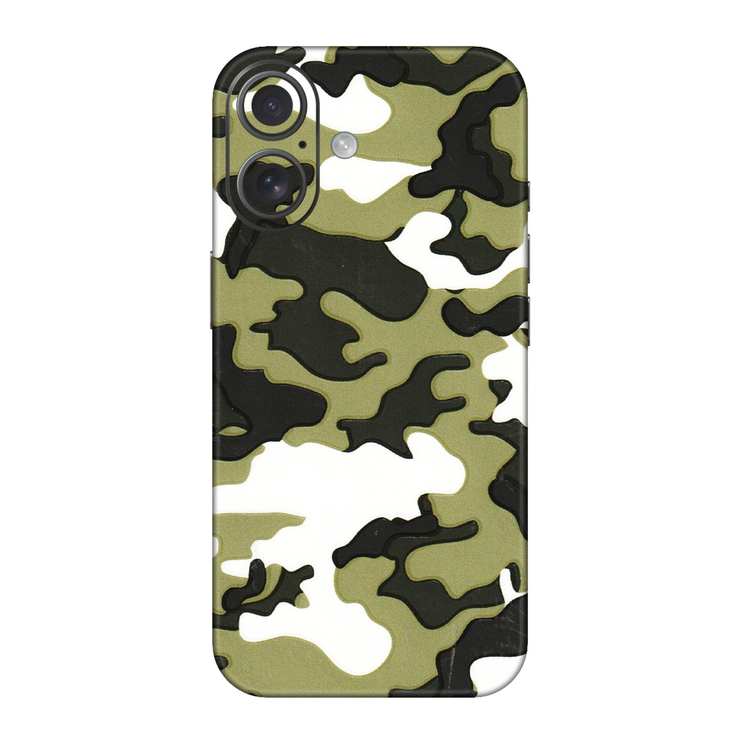Apple iPhone Skins (All Models) - Camouflages White And Green - 3D Embossed Finish (L-243) iPhone 16