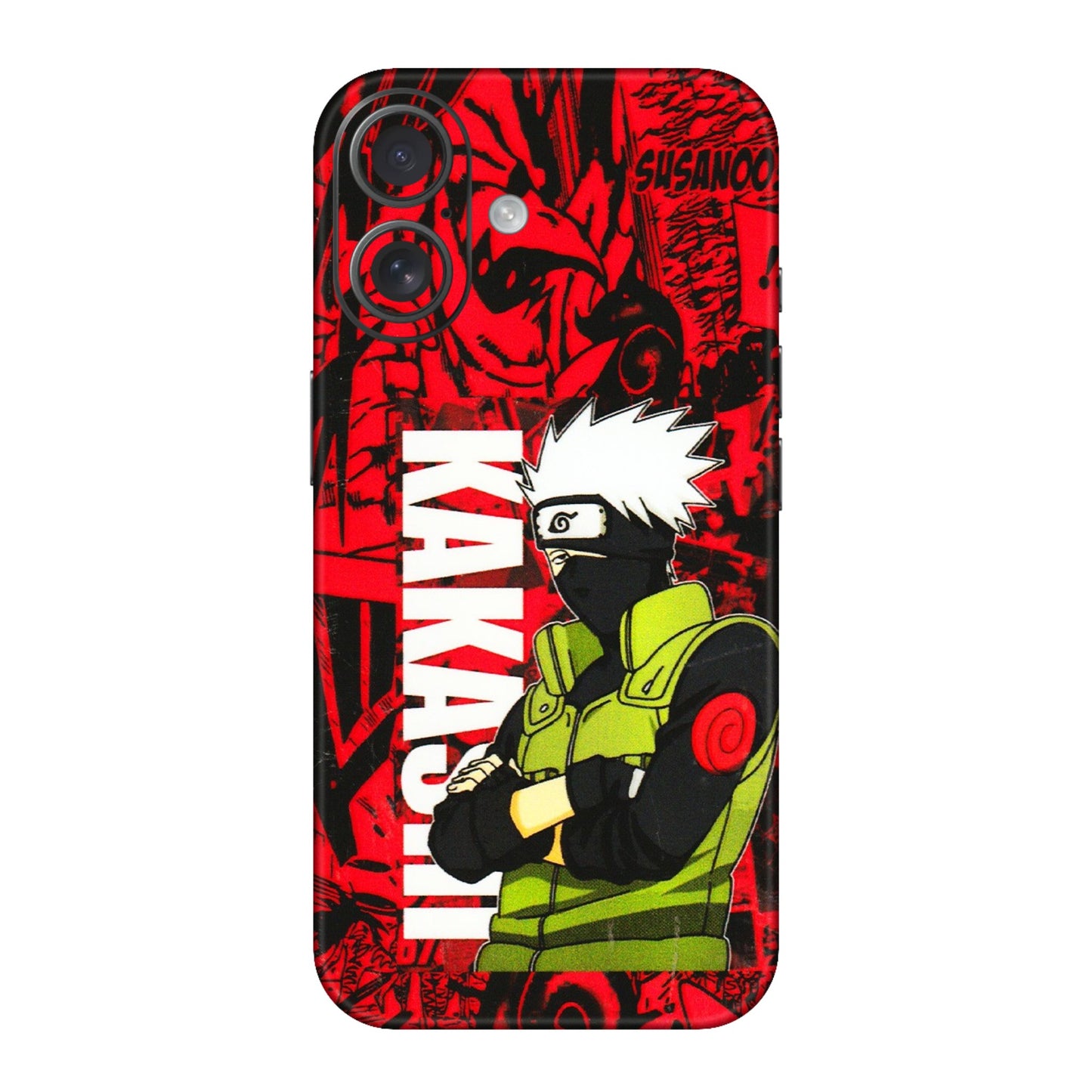 Apple iPhone Skins (All Models) - Kakashi Red Anime - 3D Embossed Finish (L-251) iPhone 16