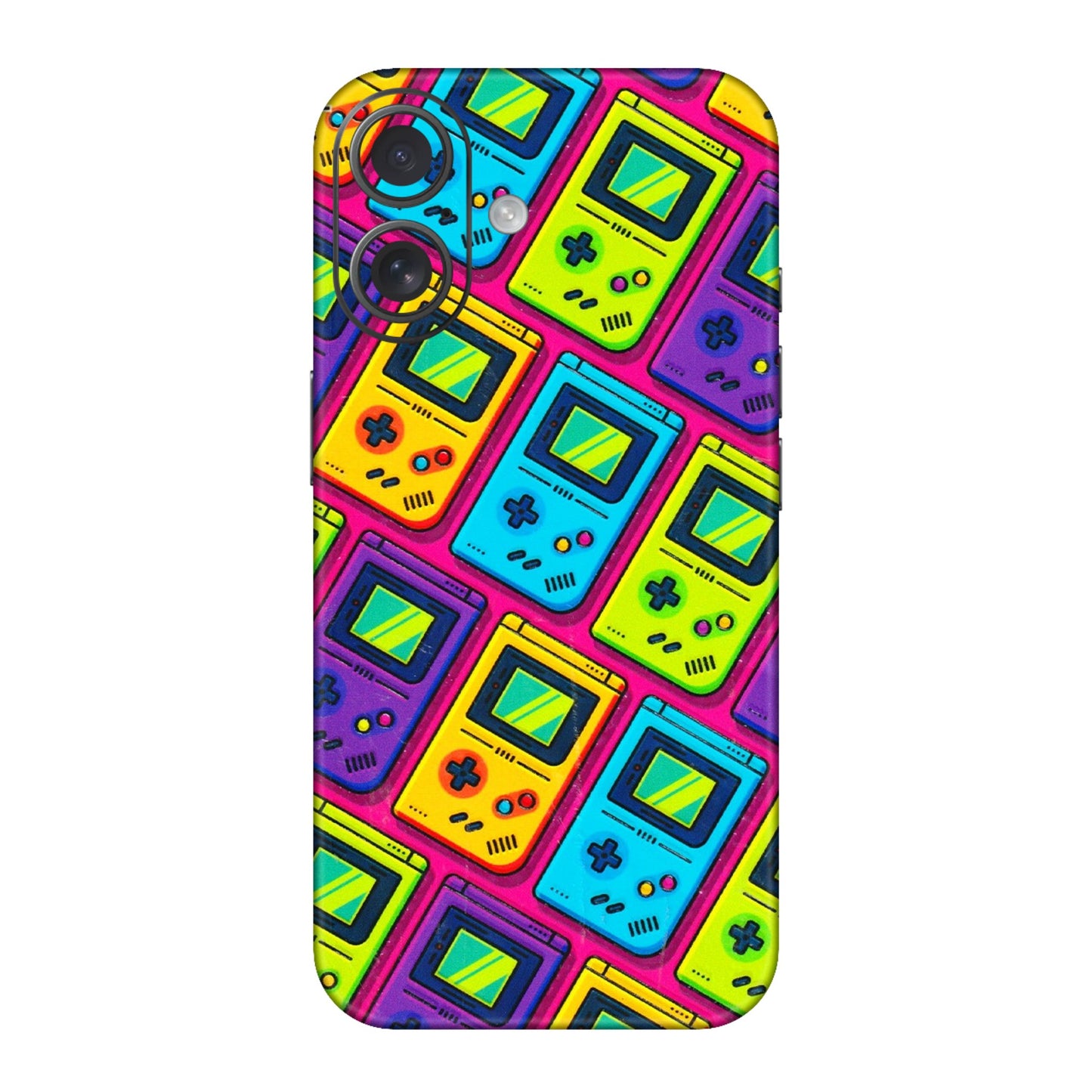 Apple iPhone Skins (All Models) - Gameboy Colourful - 3D Embossed Finish (L-266) iPhone 16