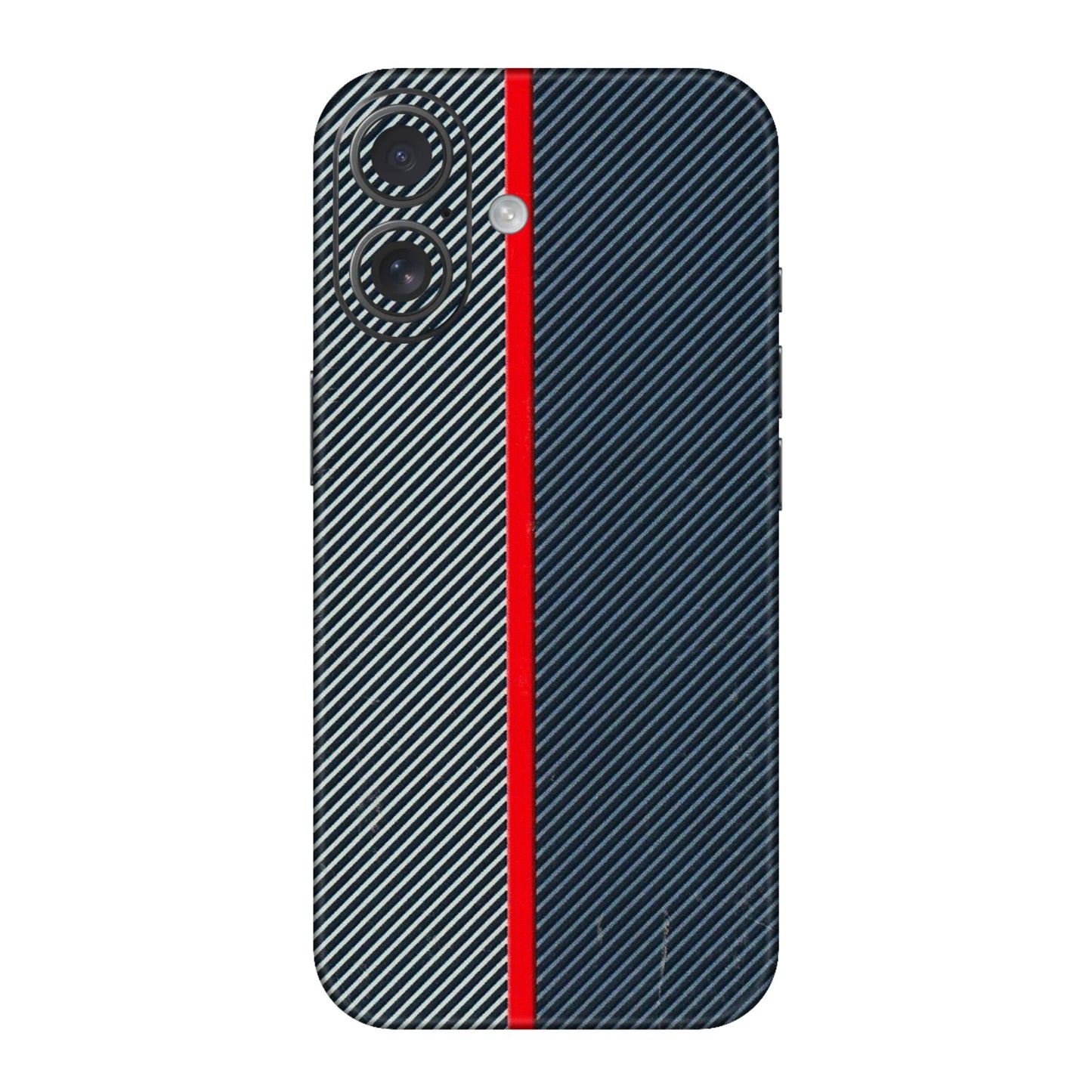 Apple iPhone Skins (All Models) - Blue Sober Lines - 3D Embossed Finish (L-305) iPhone 16