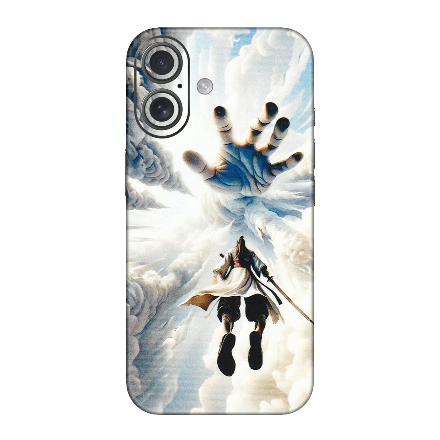 Apple iPhone Skins (All Models) - Big Hand With Monkey King - 3D Embossed Finish (L-323) iPhone 16