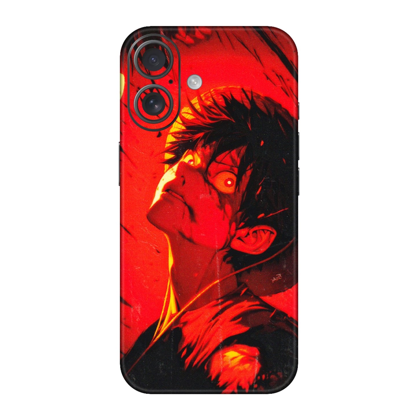 Apple iPhone Skins (All Models) - D.Luffy Power Up One Piece Anime - 3D Embossed Finish (L-326) iPhone 16