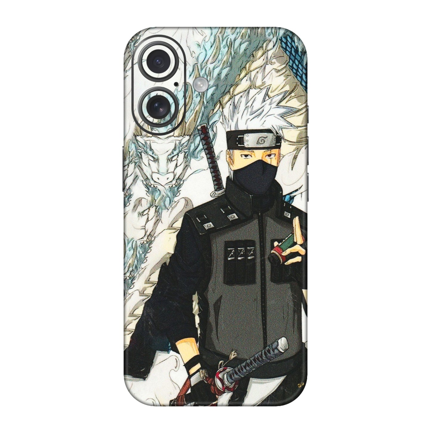 Apple iPhone Skins (All Models) - Kakashi Hatake Naruto Anime - 3D Embossed Finish (L-46) iPhone 16