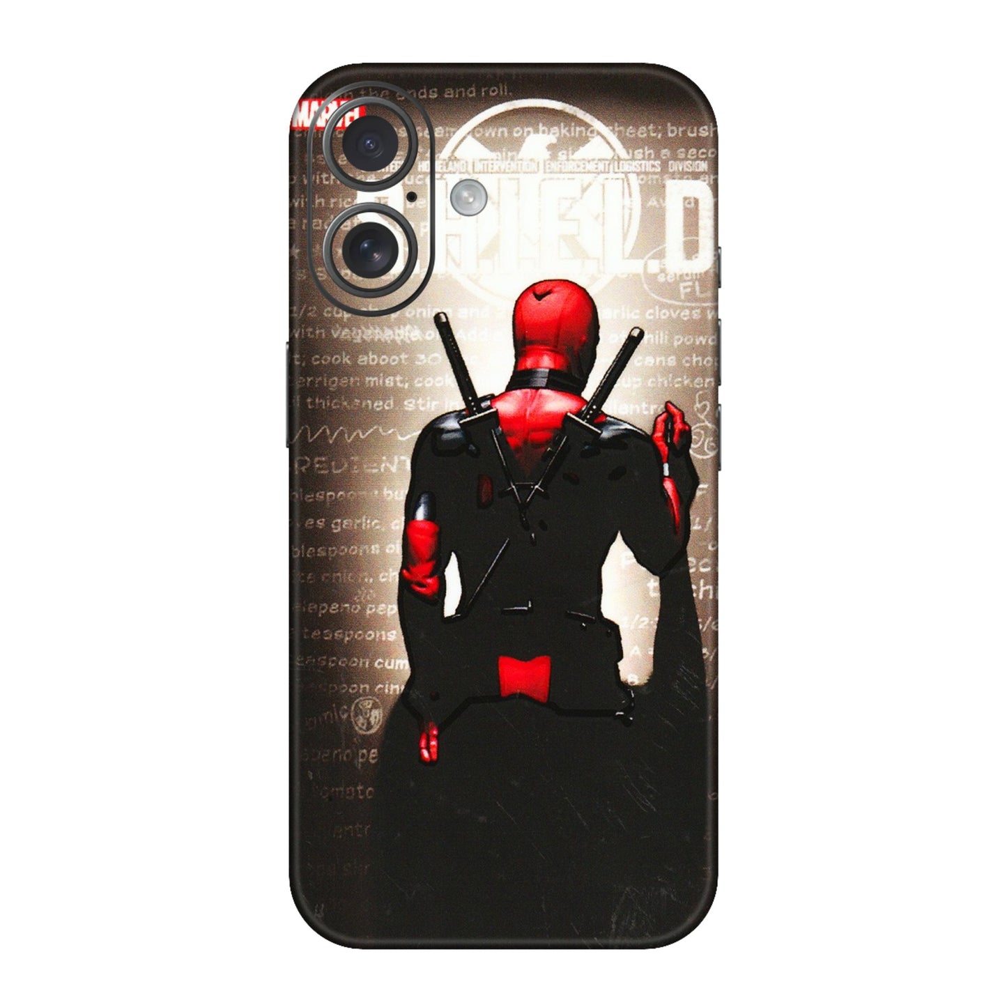 Apple iPhone Skins (All Models) - Deadpool - 3D Embossed Finish (L-56) iPhone 16