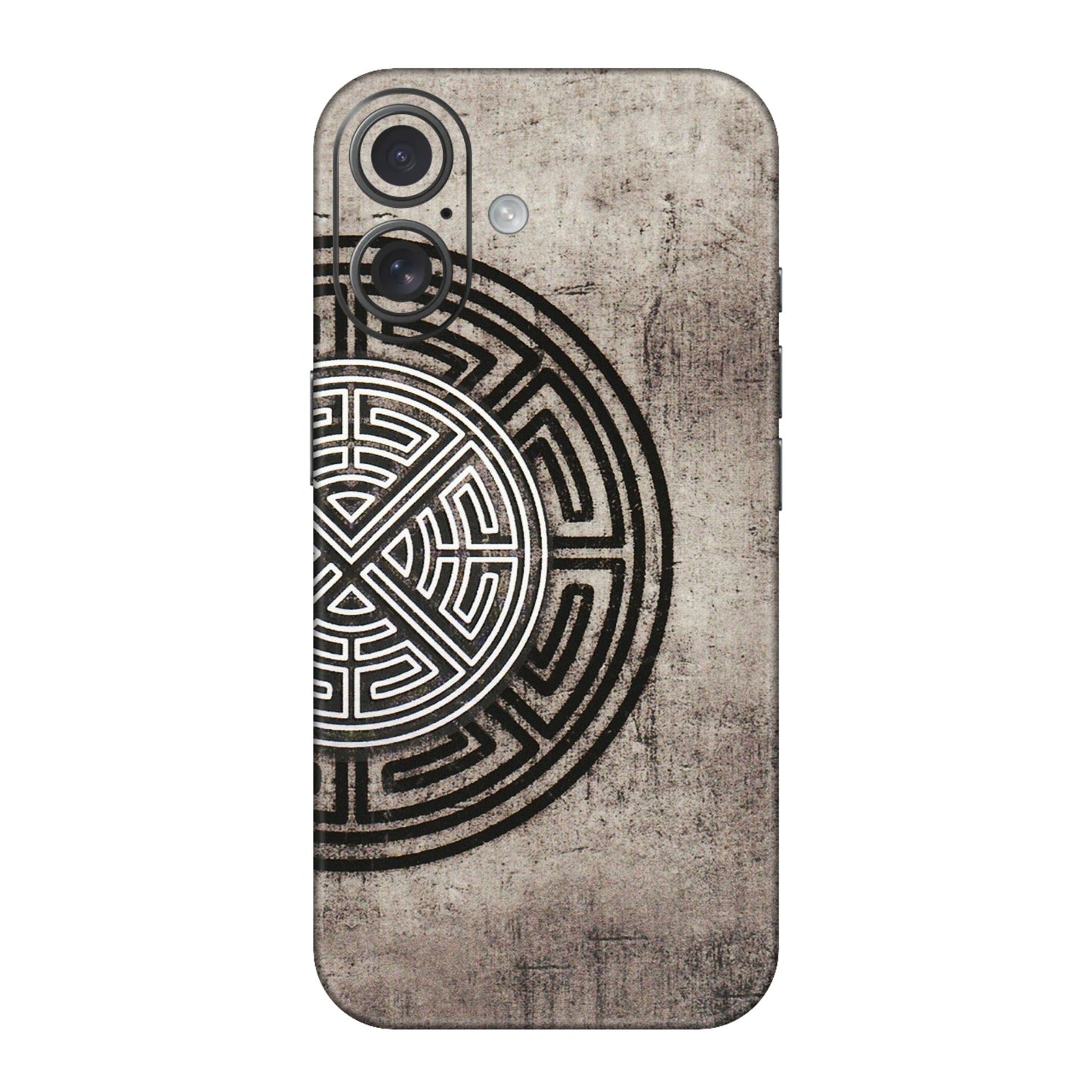 Apple iPhone Skins (All Models) - Mysterious Circular Design - 3D Embossed Finish (L-63) iPhone 16