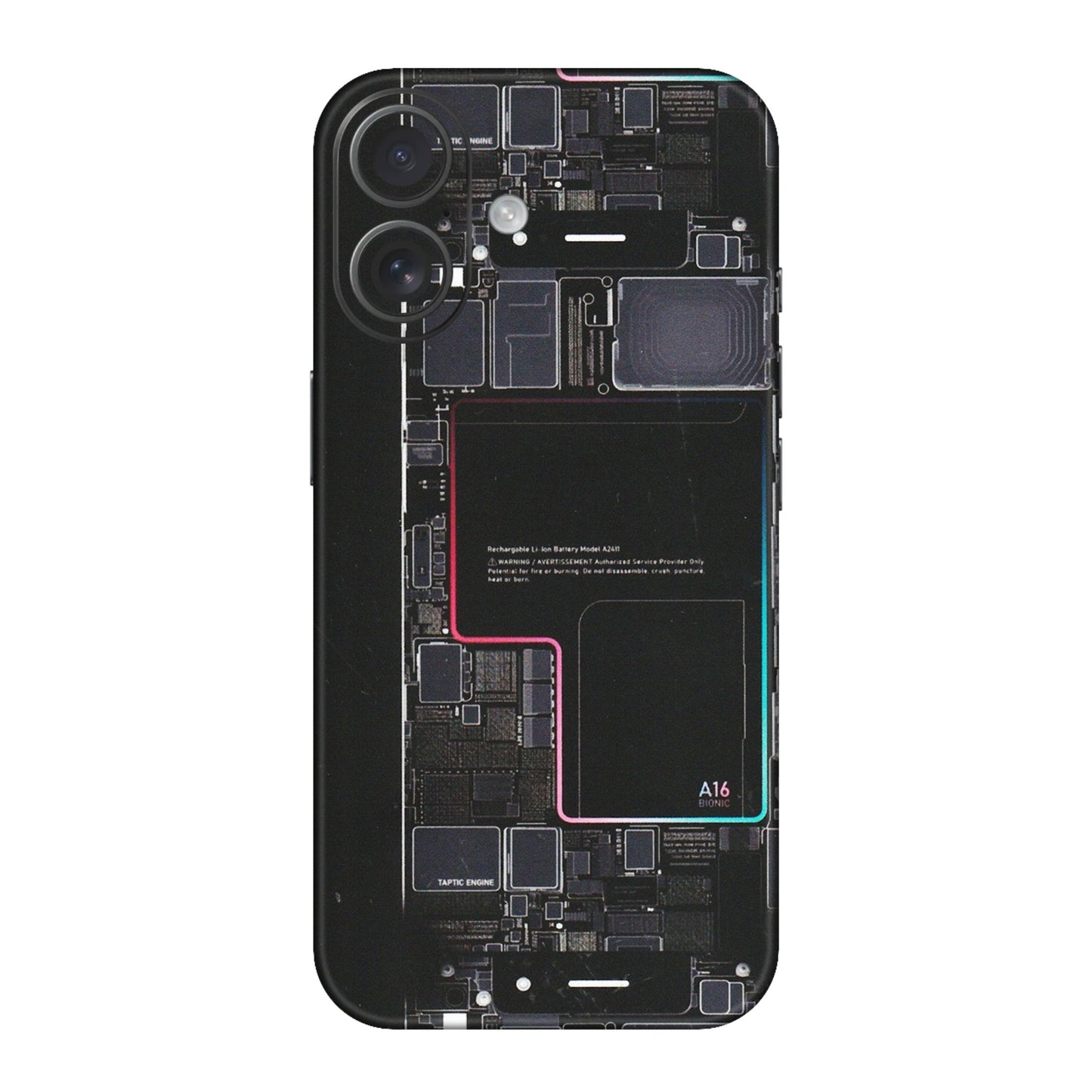 Apple iPhone Skins (All Models) - Motherboard Circuit Layout - Matte Finish (M-117) iPhone 16