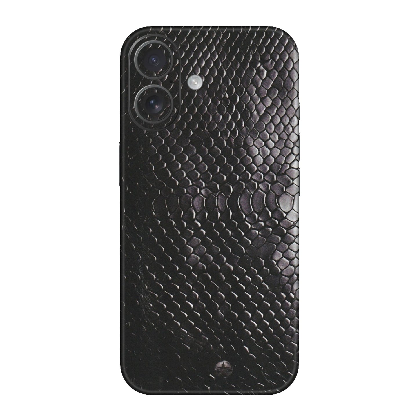 Apple iPhone Skins (All Models) - Black Snack Leather - Matte Finish (M-147) iPhone 16