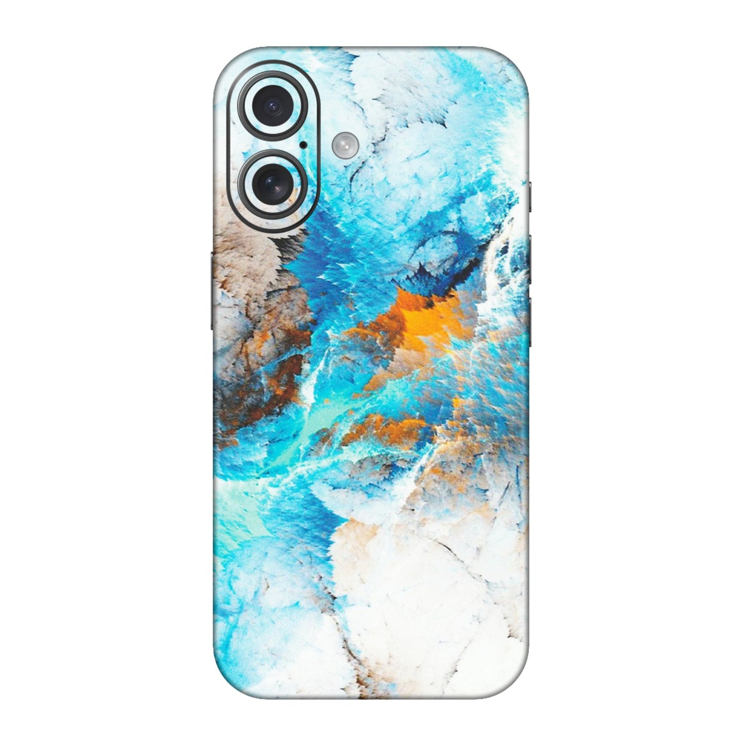 Apple iPhone Skins (All Models) - Blue Waves Abstract - Matte Finish (M-19) iPhone 16