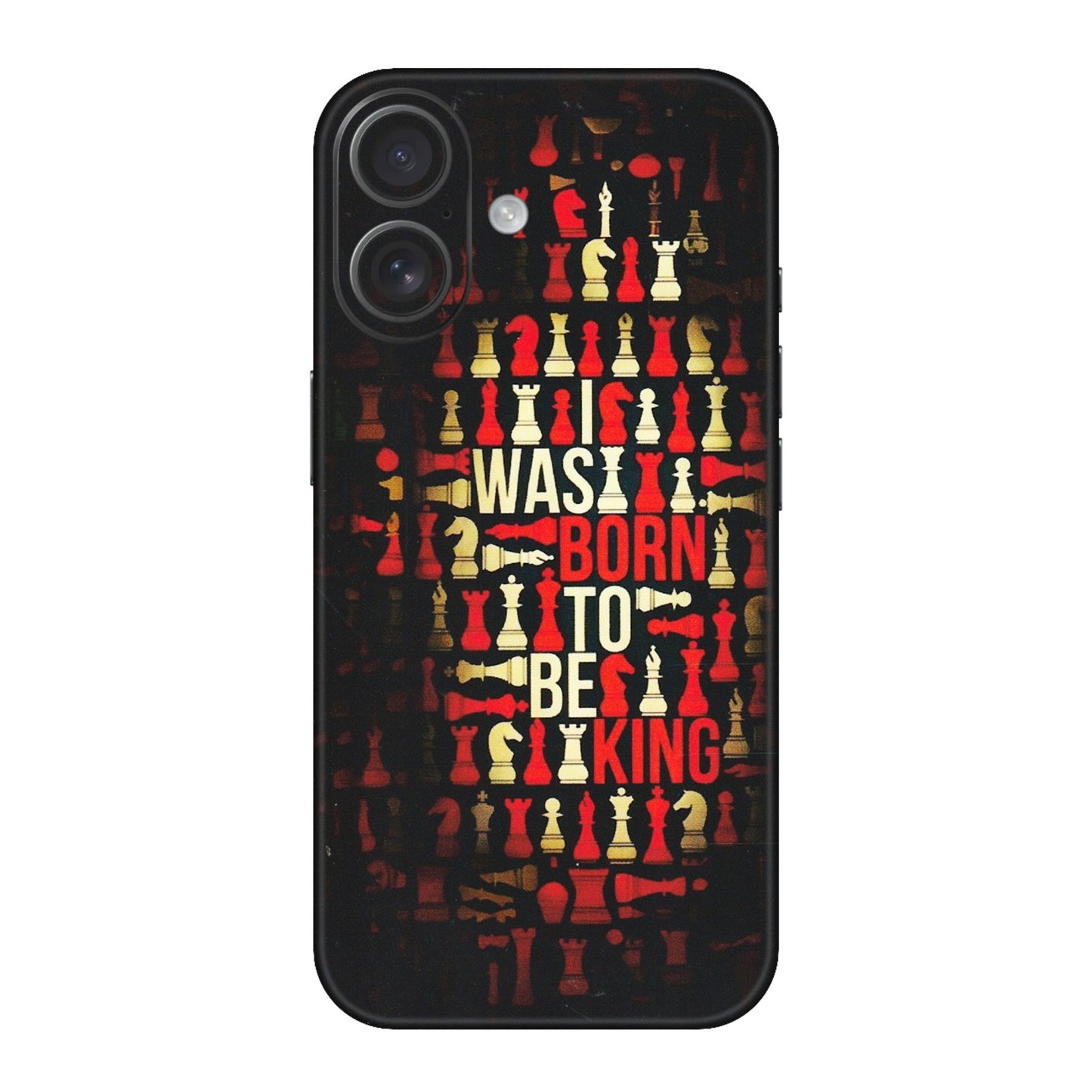 Apple iPhone Skins (All Models) - Born To Be King - Matte Finish (M-73) iPhone 16
