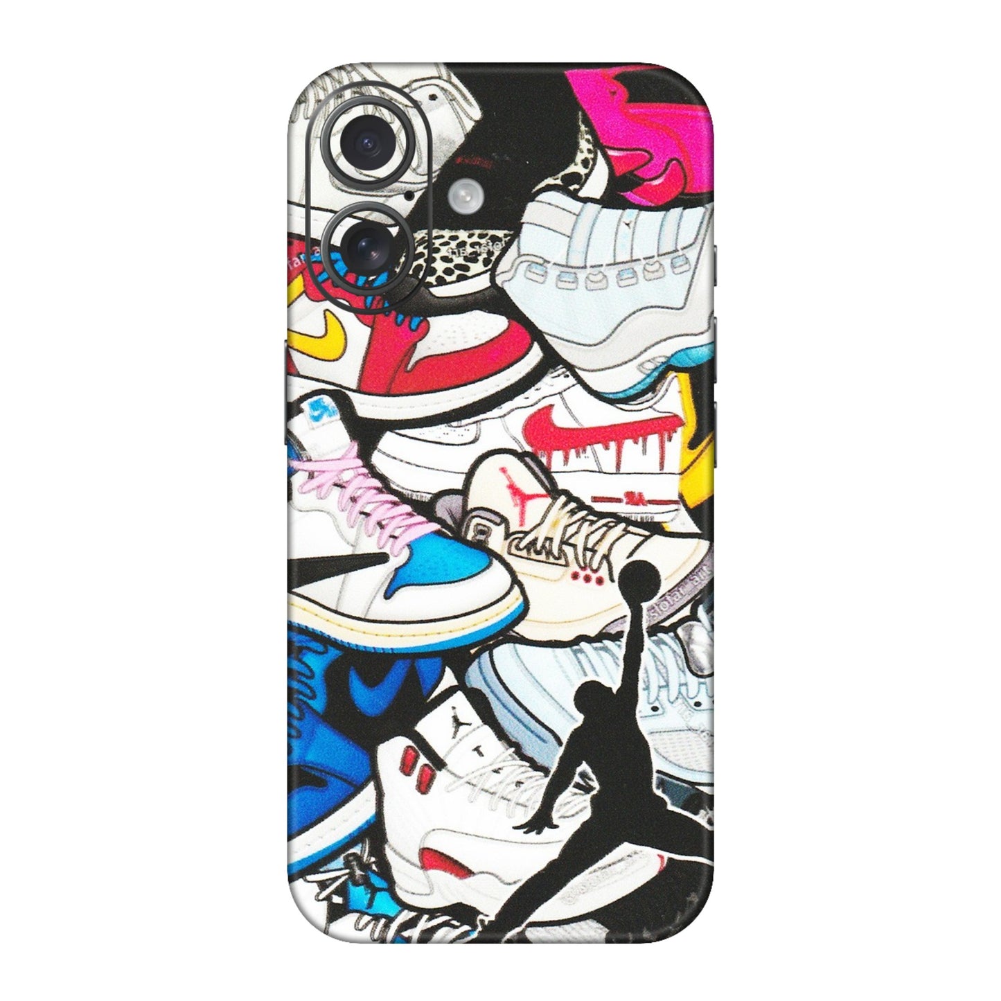 Apple iPhone Skins (All Models) - Jordan Sneakers Fan - Matte Finish (M-80) iPhone 16