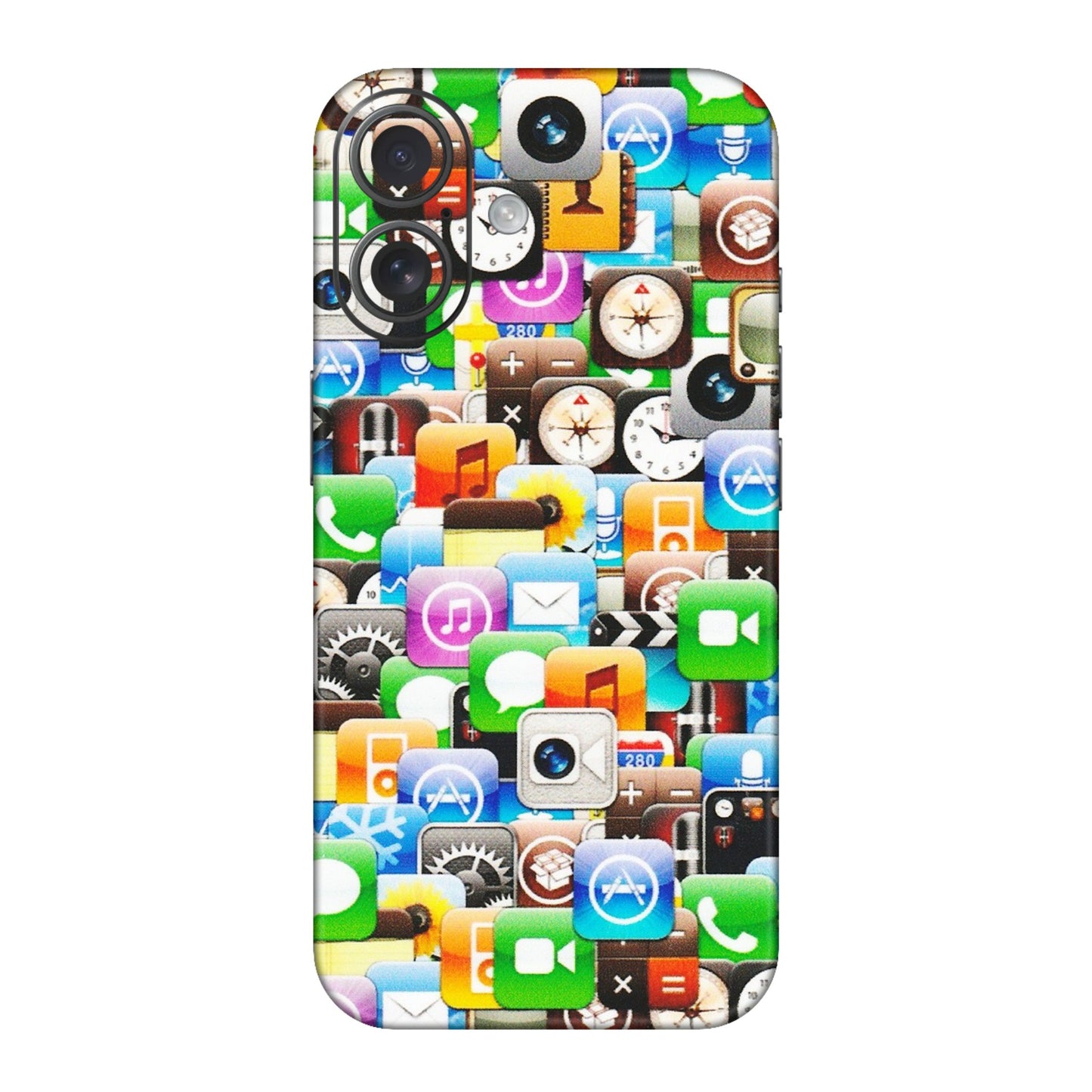 Apple iPhone Skins (All Models) - All Apple Icons - Matte Finish (M-93) iPhone 16