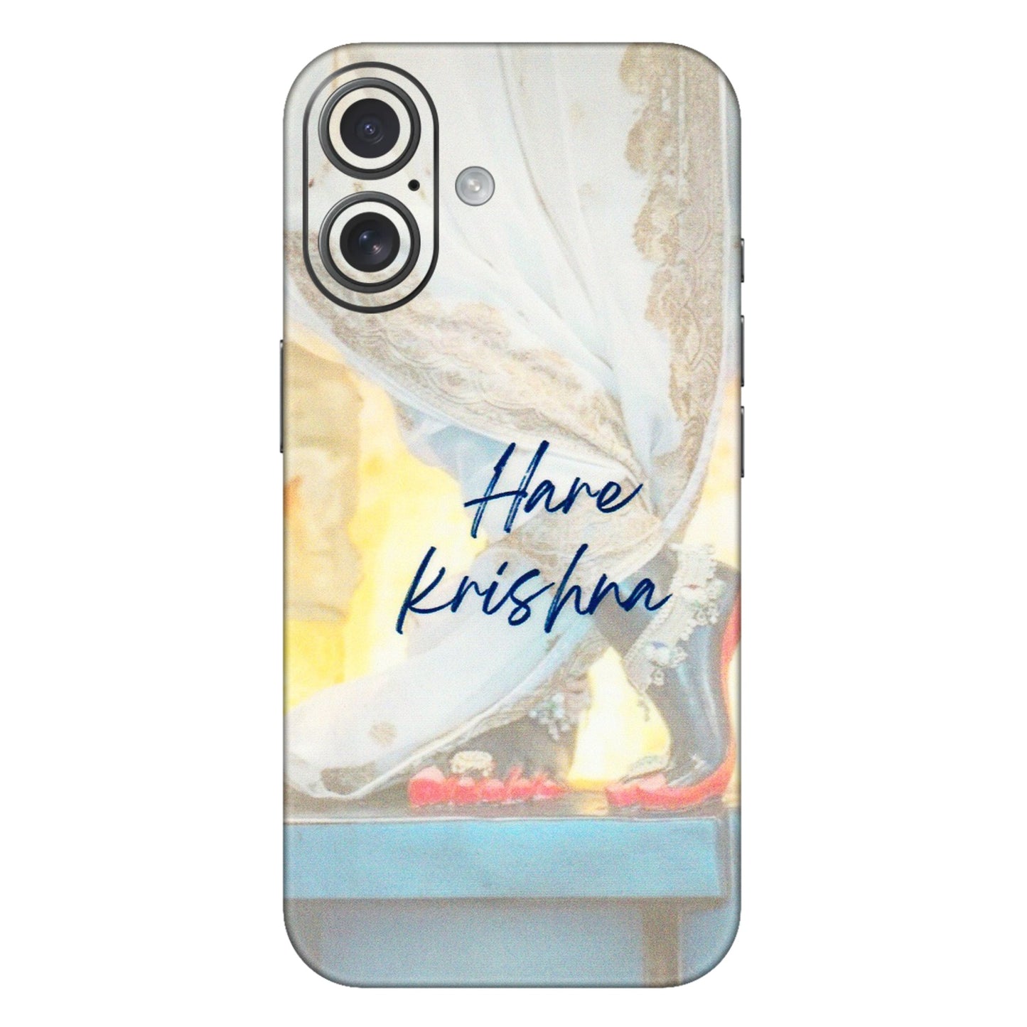 Apple iPhone Skins (All Models) - Hare Krishna - 3D Embossed Finish (L-03) iPhone 16 Plus