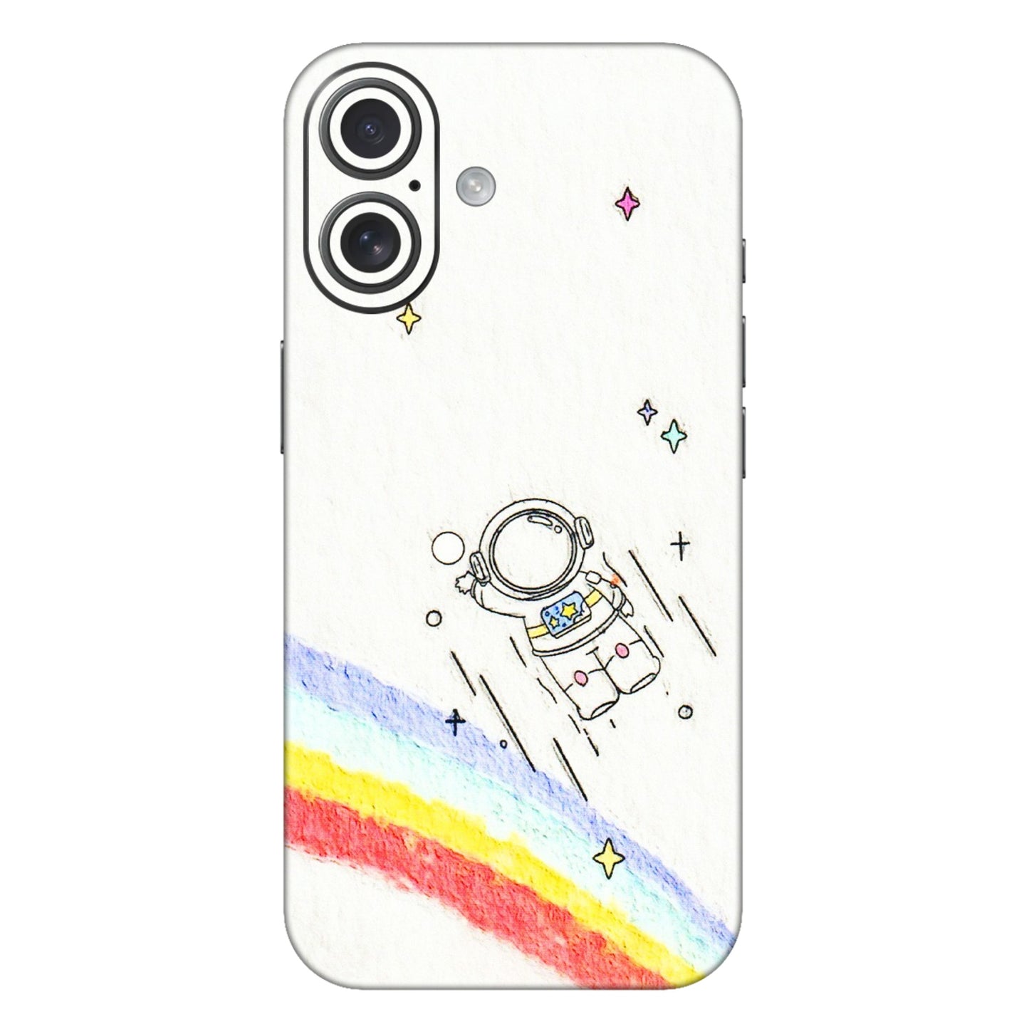 Apple iPhone Skins (All Models) - Milkyway Astronaut - 3D Embossed Finish (L-110) iPhone 16 Plus
