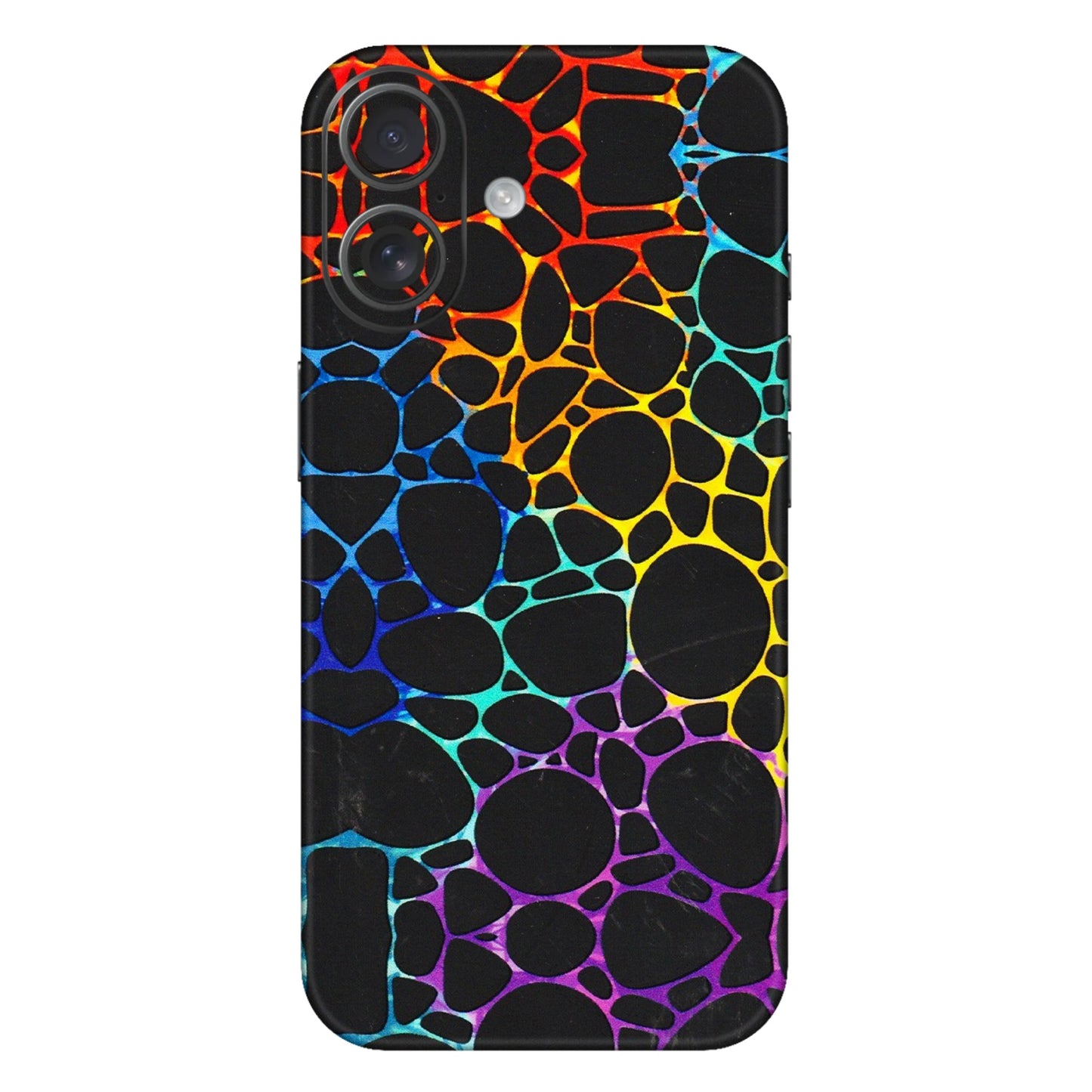 Apple iPhone Skins (All Models) - Abstract Art MultiColour - 3D Embossed Finish (L-133) iPhone 16 Plus