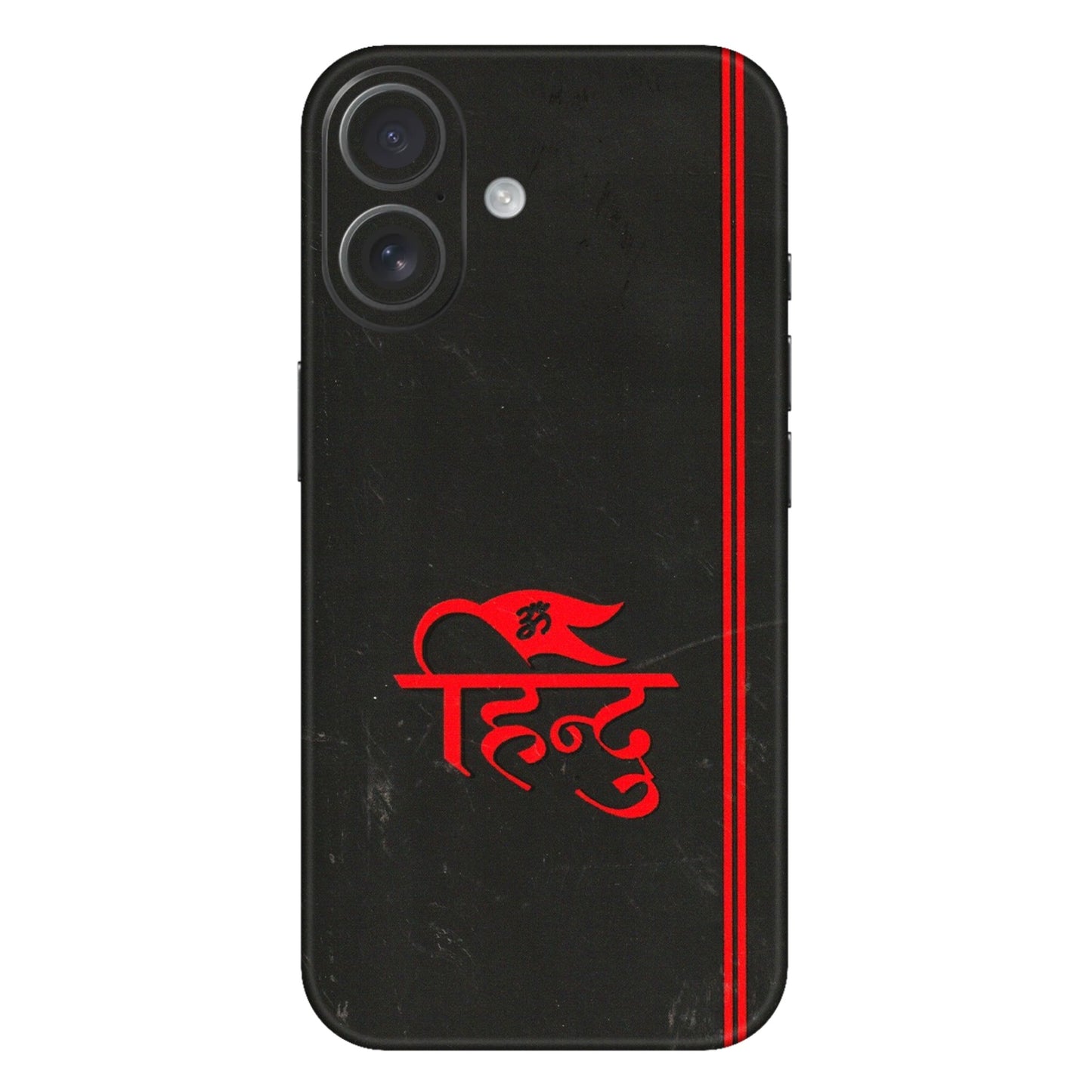 Apple iPhone Skins (All Models) - Hindu Black - 3D Embossed Finish (L-153) iPhone 16 Plus