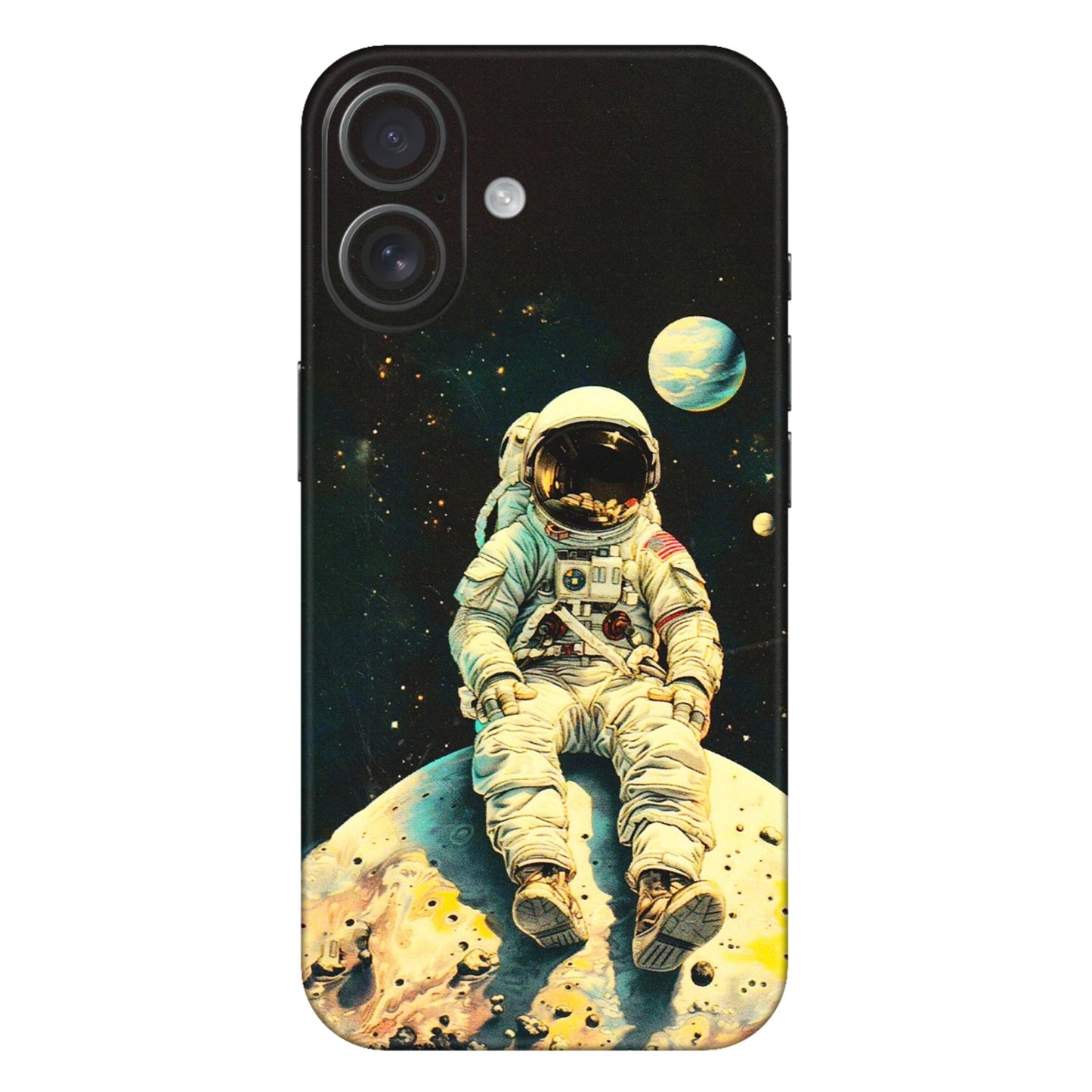 Apple iPhone Skins (All Models) - Astronaut in Space - 3D Embossed Finish (L-16) iPhone 16 Plus