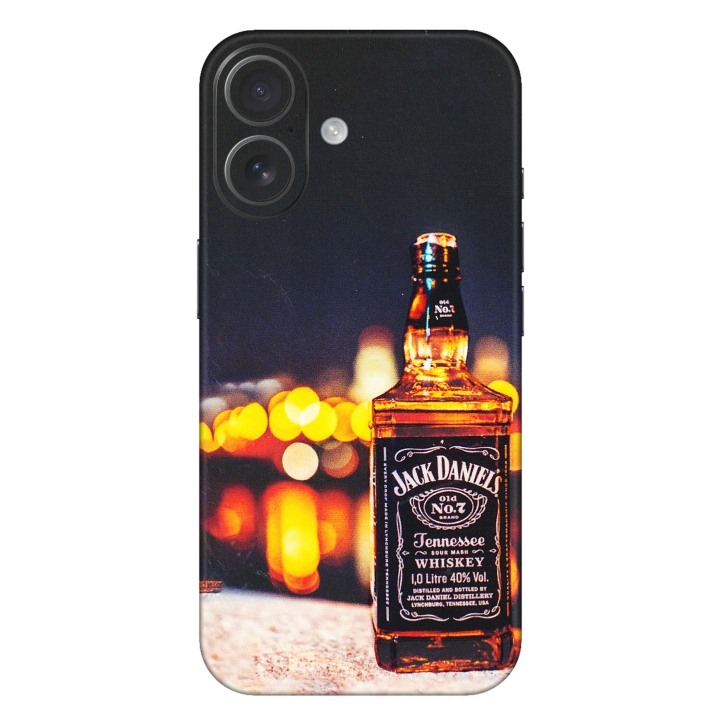 Apple iPhone Skins (All Models) - JD Whiskey Bottle - 3D Embossed Finish (L-20) iPhone 16 Plus