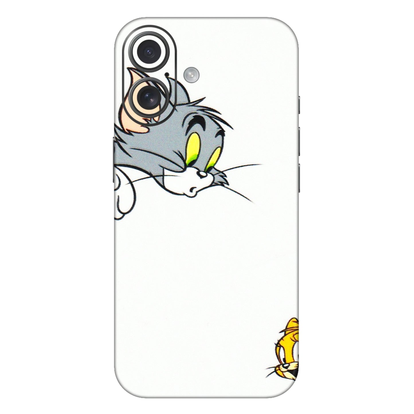 Apple iPhone Skins (All Models) - Cute Tom And Jerry - 3D Embossed Finish (L-220) iPhone 16 Plus