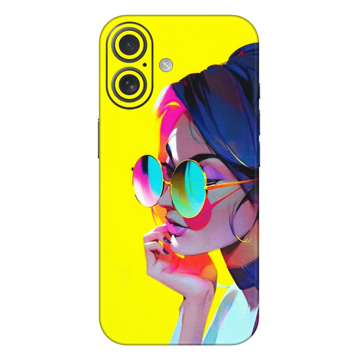 Apple iPhone Skins (All Models) - Bold Stylish Girl - 3D Embossed Finish (L-222) iPhone 16 Plus