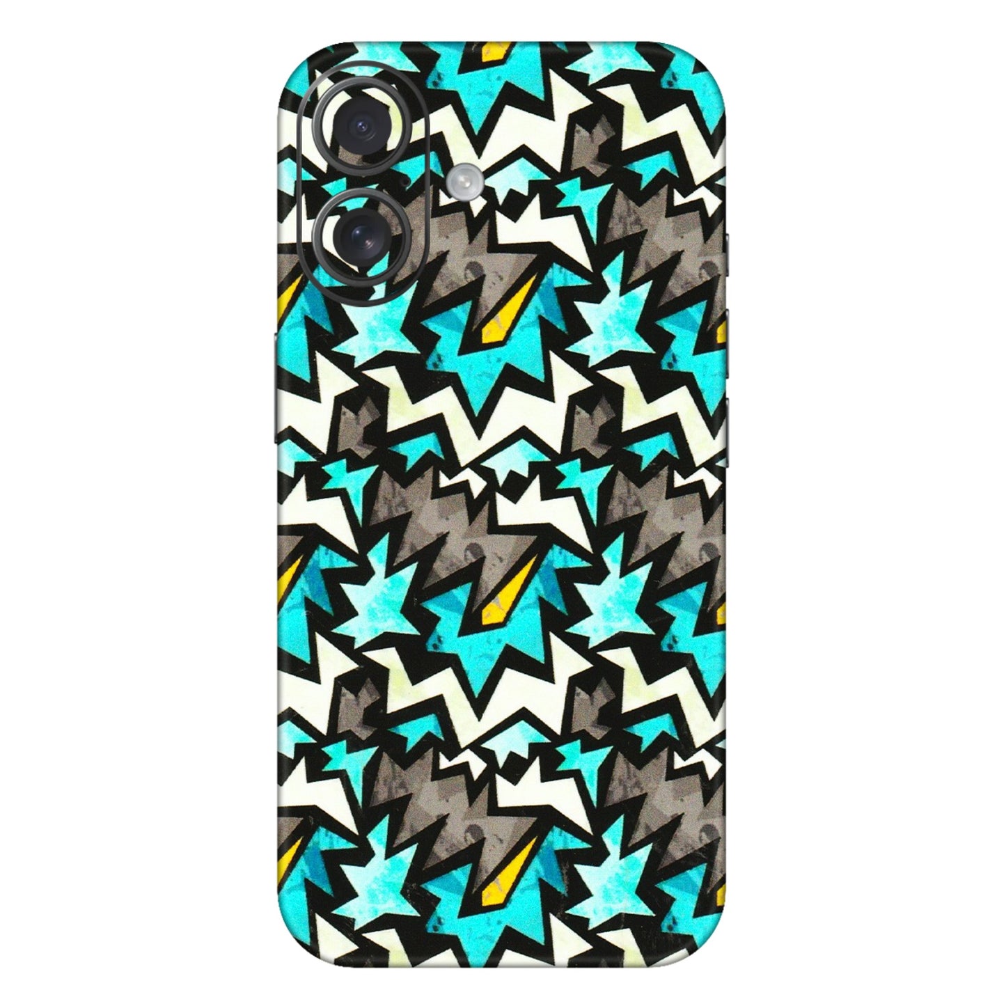 Apple iPhone Skins (All Models) - Funky Zig Zag - 3D Embossed Finish (L-223) iPhone 16 Plus