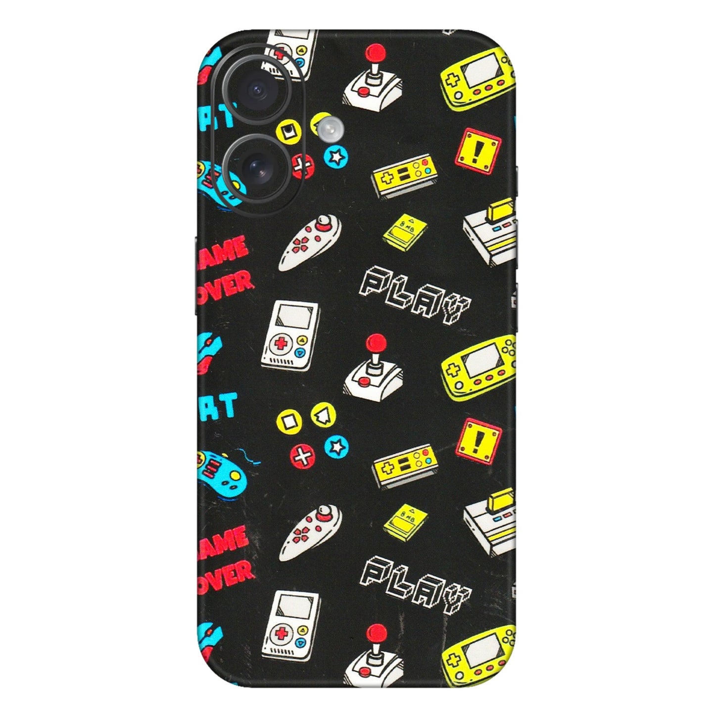 Apple iPhone Skins (All Models) - Gaming Doodles - 3D Embossed Finish (L-224) iPhone 16 Plus