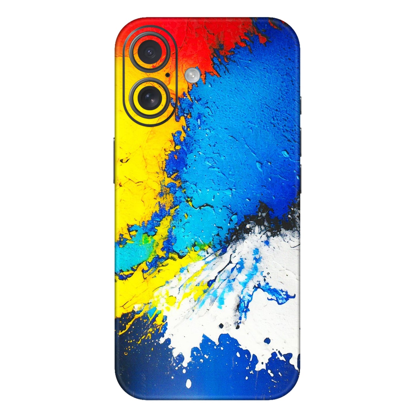 Apple iPhone Skins (All Models) - Acrylic Paint Spill - 3D Embossed Finish (L-229) iPhone 16 Plus