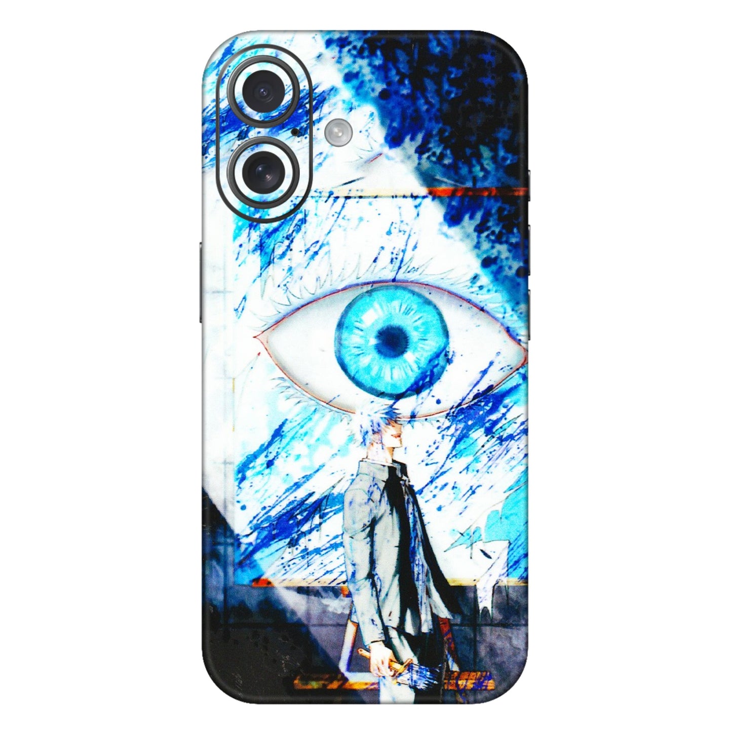 Apple iPhone Skins (All Models) - Gojo Satoru evil eye - 3D Embossed Finish (L-239) iPhone 16 Plus