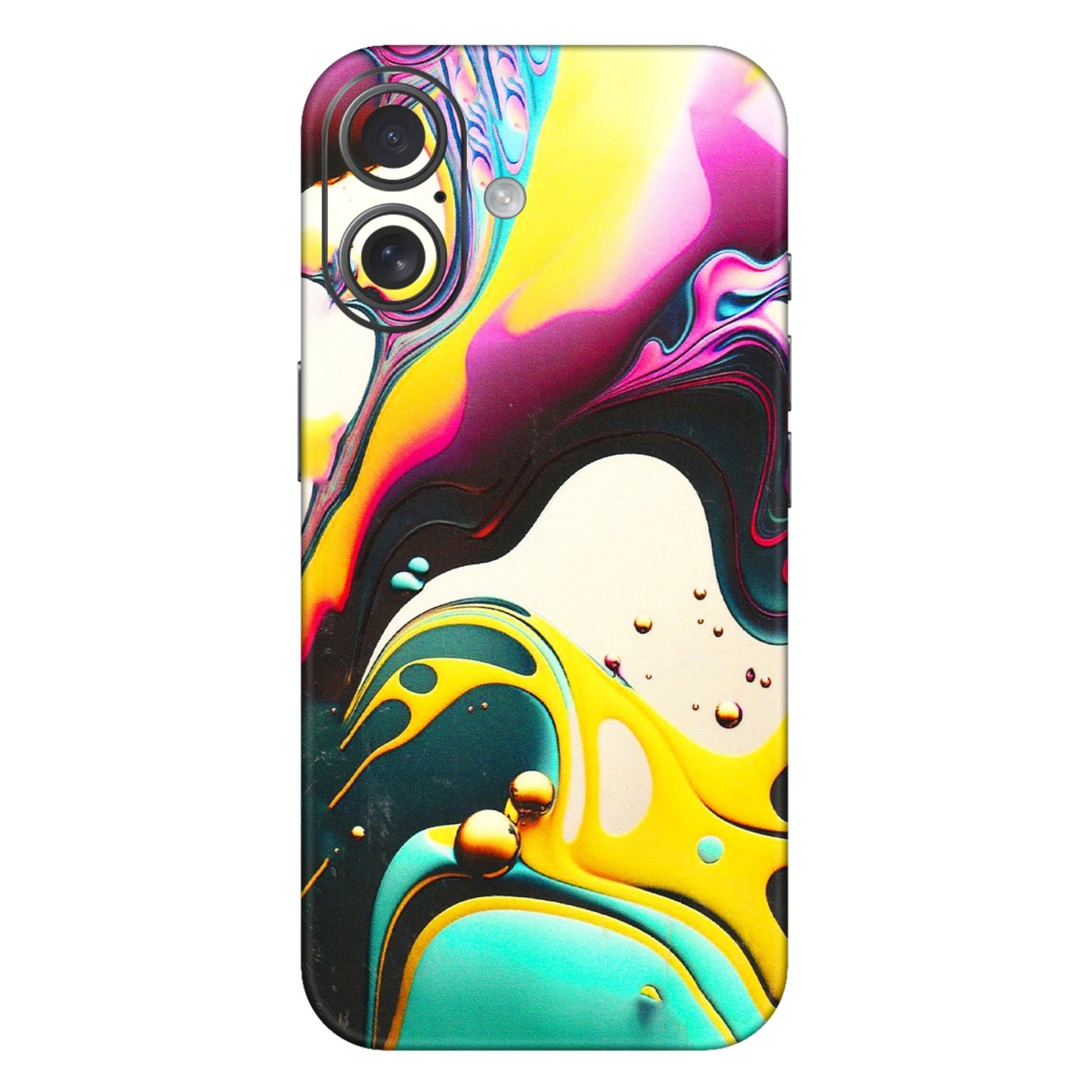 Apple iPhone Skins (All Models) - Multicolor Abstract pattern - 3D Embossed Finish (L-254) iPhone 16 Plus
