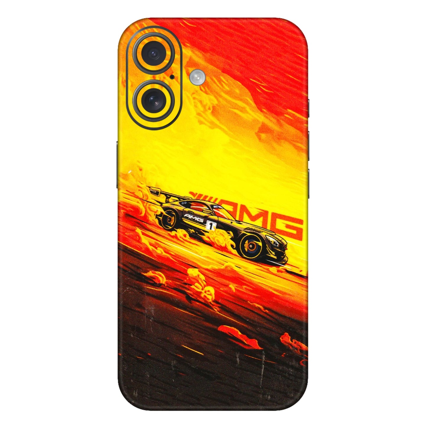 Apple iPhone Skins (All Models) - AMG Car Speed Cover - 3D Embossed Finish (L-256) iPhone 16 Plus