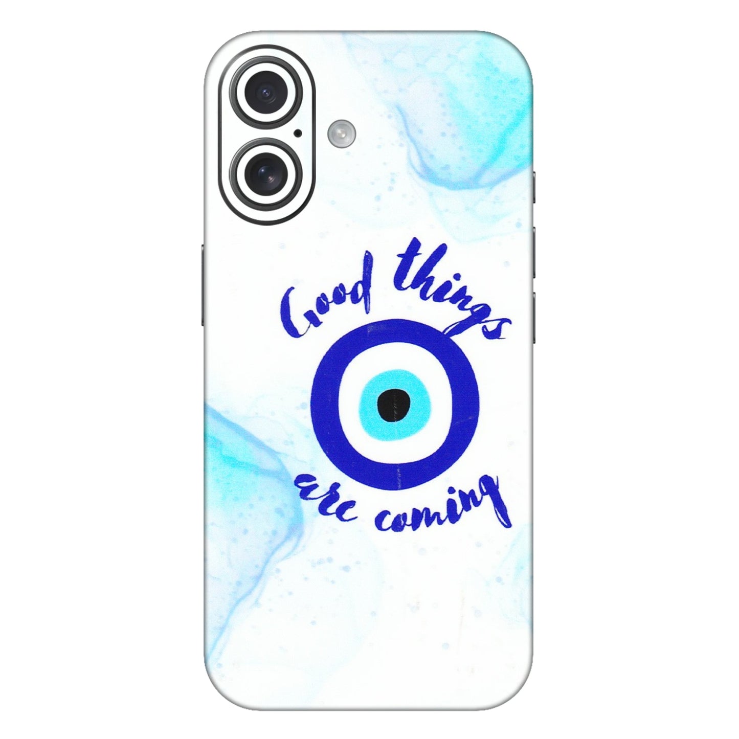 Apple iPhone Skins (All Models) - Evil Eye Good Things Are Coming - 3D Embossed Finish (L-322) iPhone 16 Plus