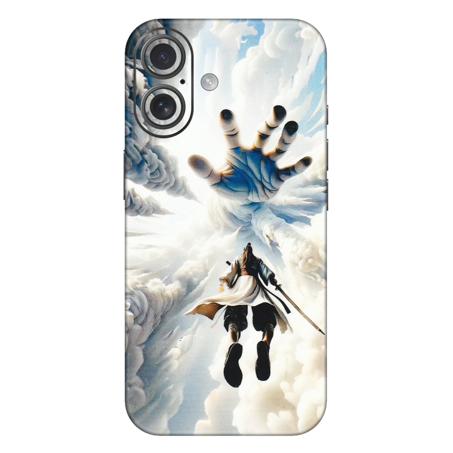 Apple iPhone Skins (All Models) - Big Hand With Monkey King - 3D Embossed Finish (L-323) iPhone 16 Plus