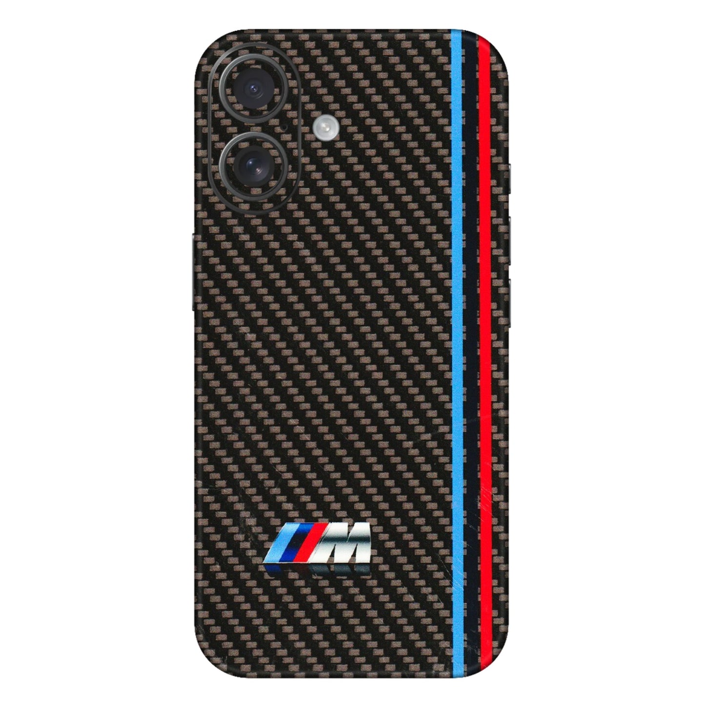 Apple iPhone Skins (All Models) - BM Carbon Fiber Feels - 3D Embossed Finish (L-38) iPhone 16 Plus