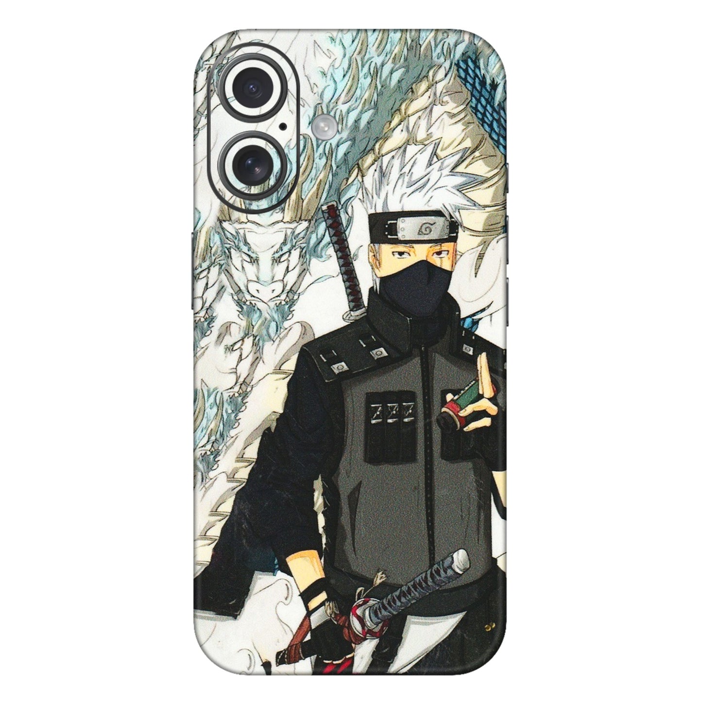 Apple iPhone Skins (All Models) - Kakashi Hatake Naruto Anime - 3D Embossed Finish (L-46) iPhone 16 Plus