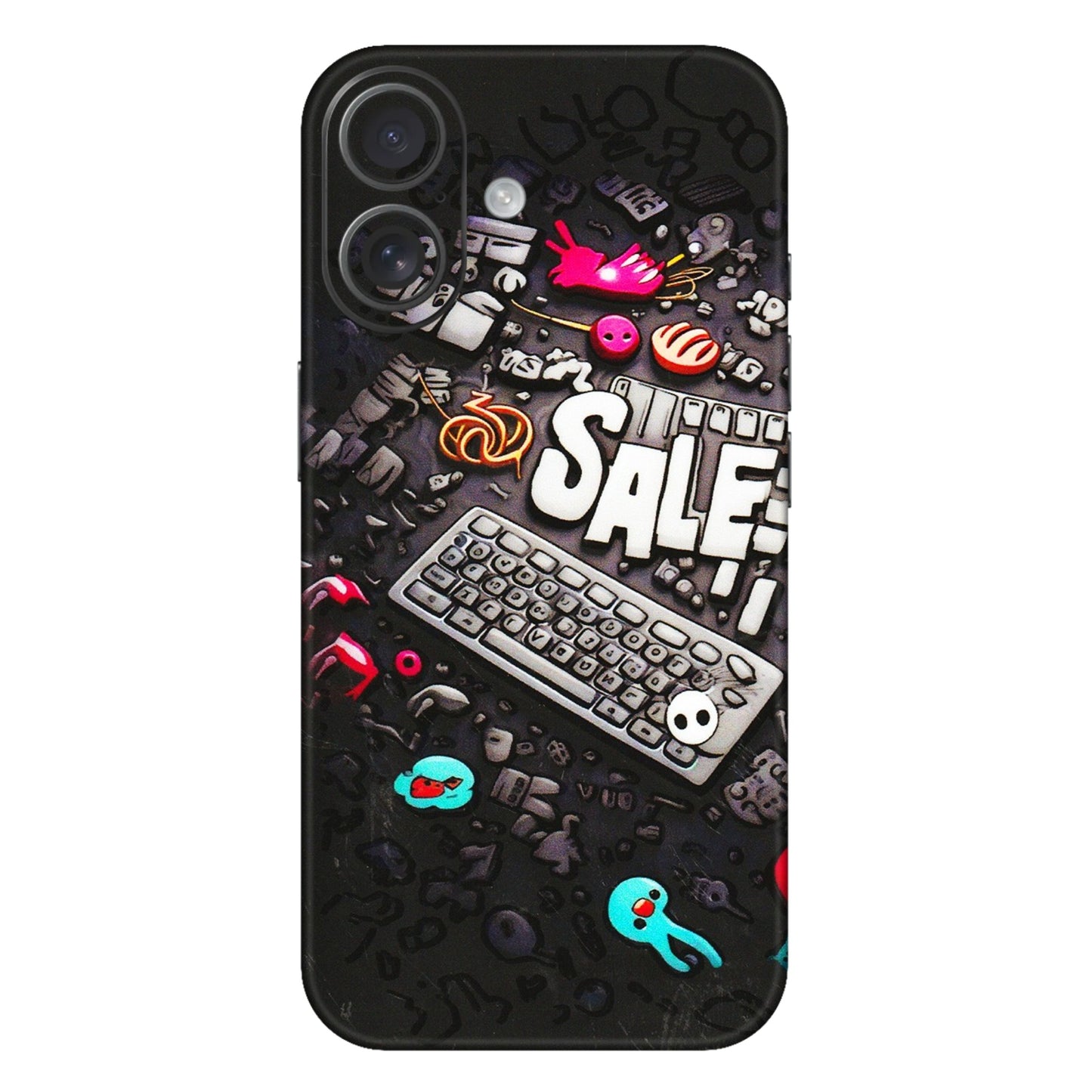 Apple iPhone Skins (All Models) - Gadgets Sale - 3D Embossed Finish (L-50) iPhone 16 Plus