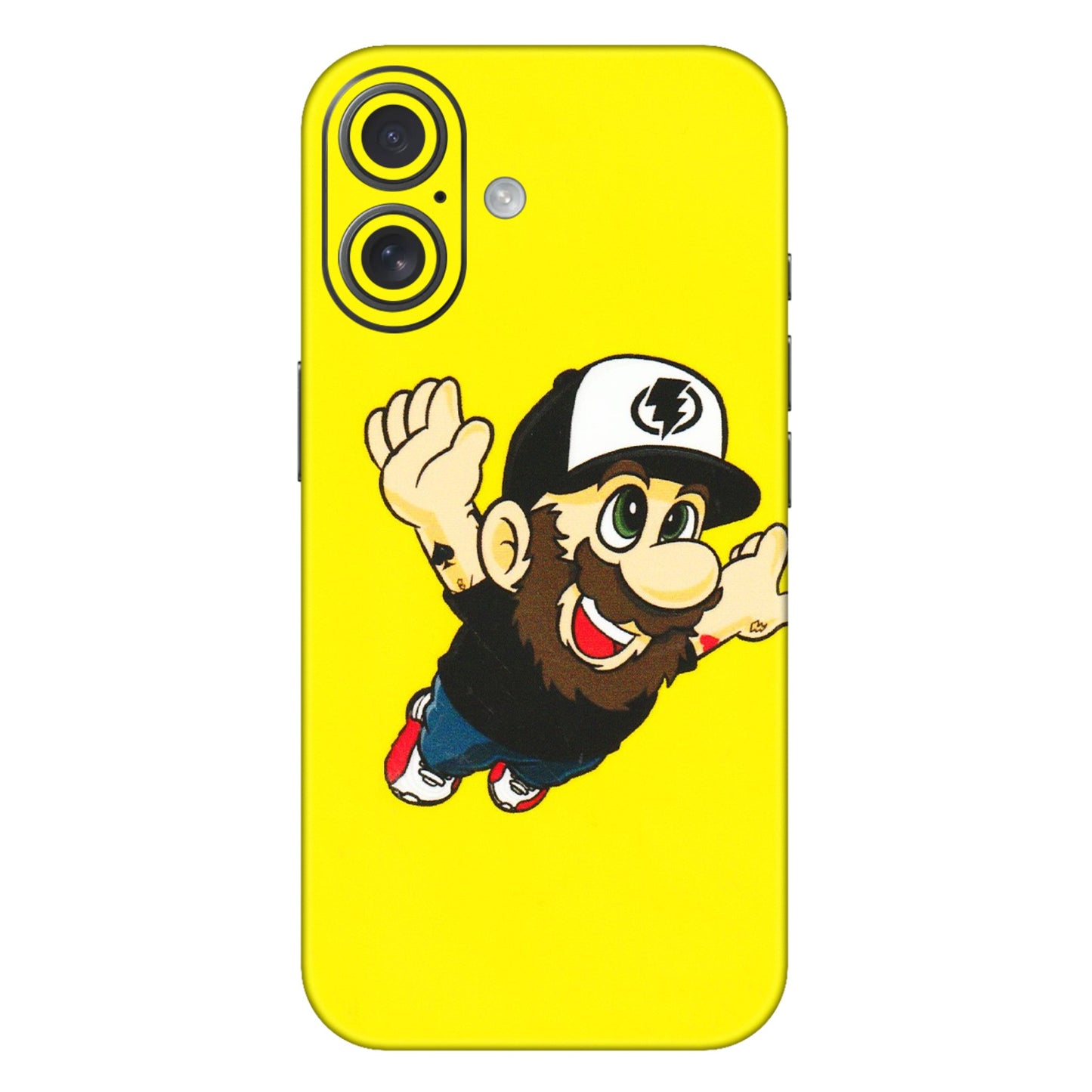Apple iPhone Skins (All Models) - Flying Beardo - 3D Embossed Finish (L-60) iPhone 16 Plus