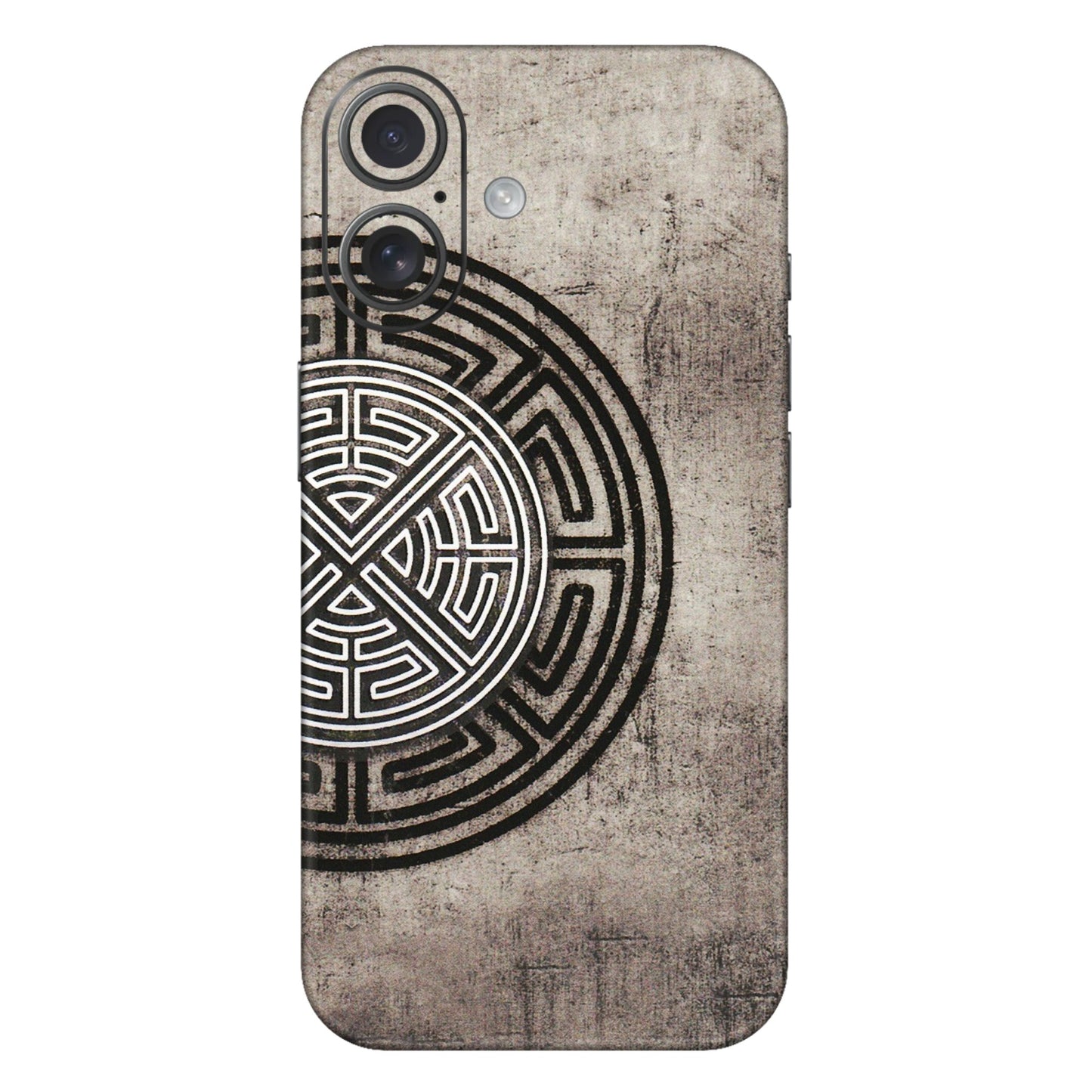 Apple iPhone Skins (All Models) - Mysterious Circular Design - 3D Embossed Finish (L-63) iPhone 16 Plus